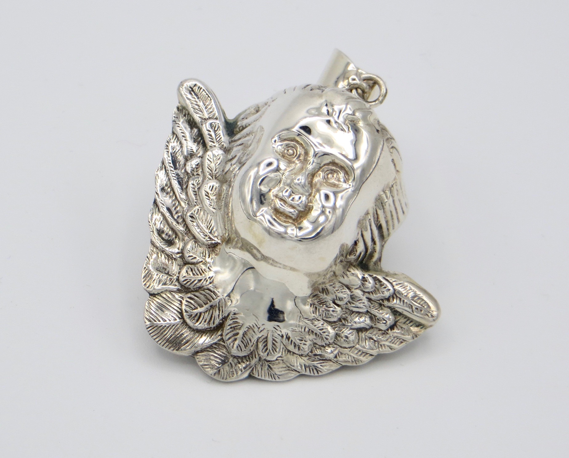 Silver Cherub Pendant