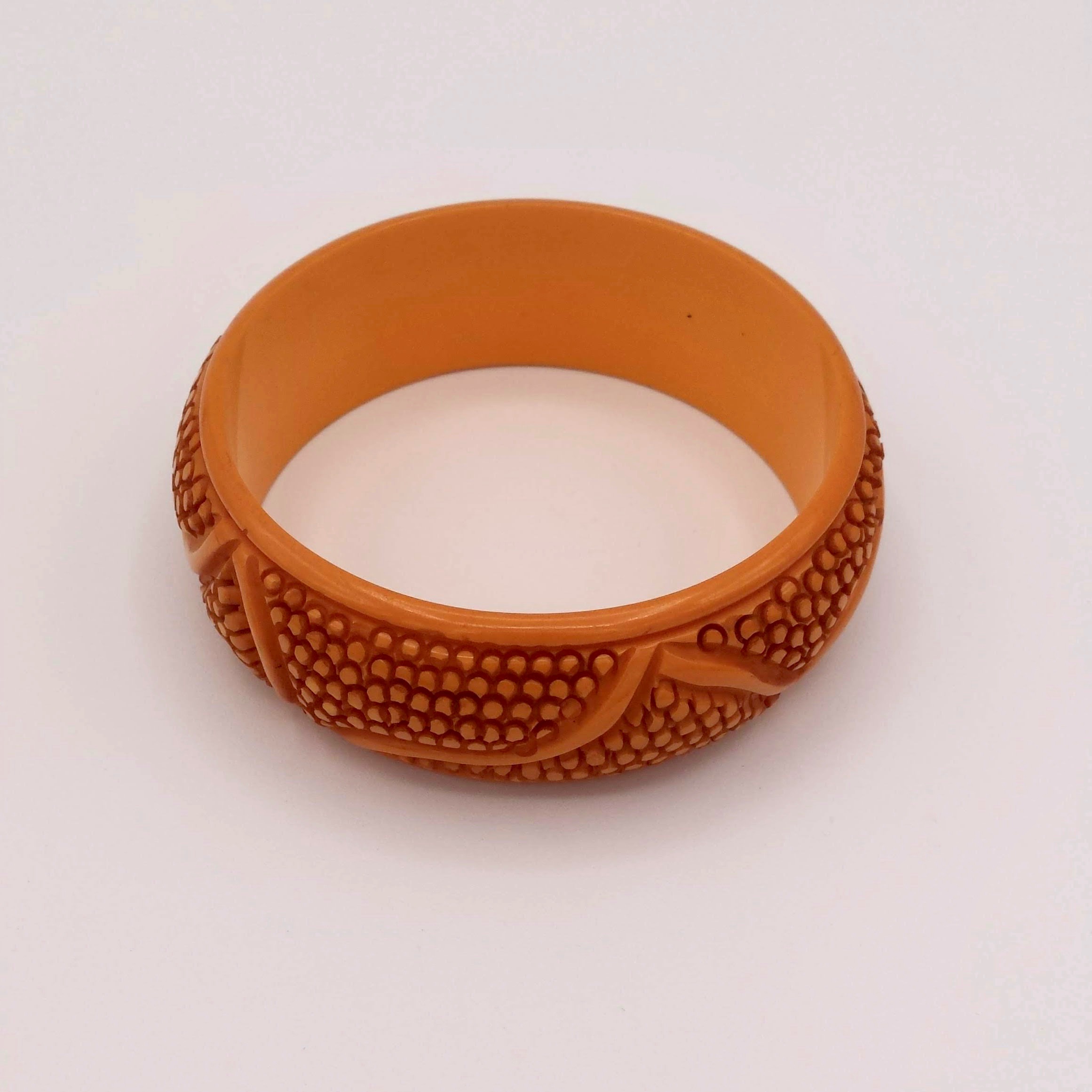 Carved Bakelite Bangle