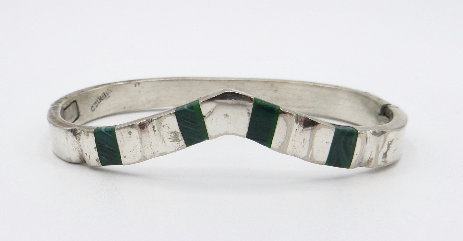 Silver Malachite Bracelet