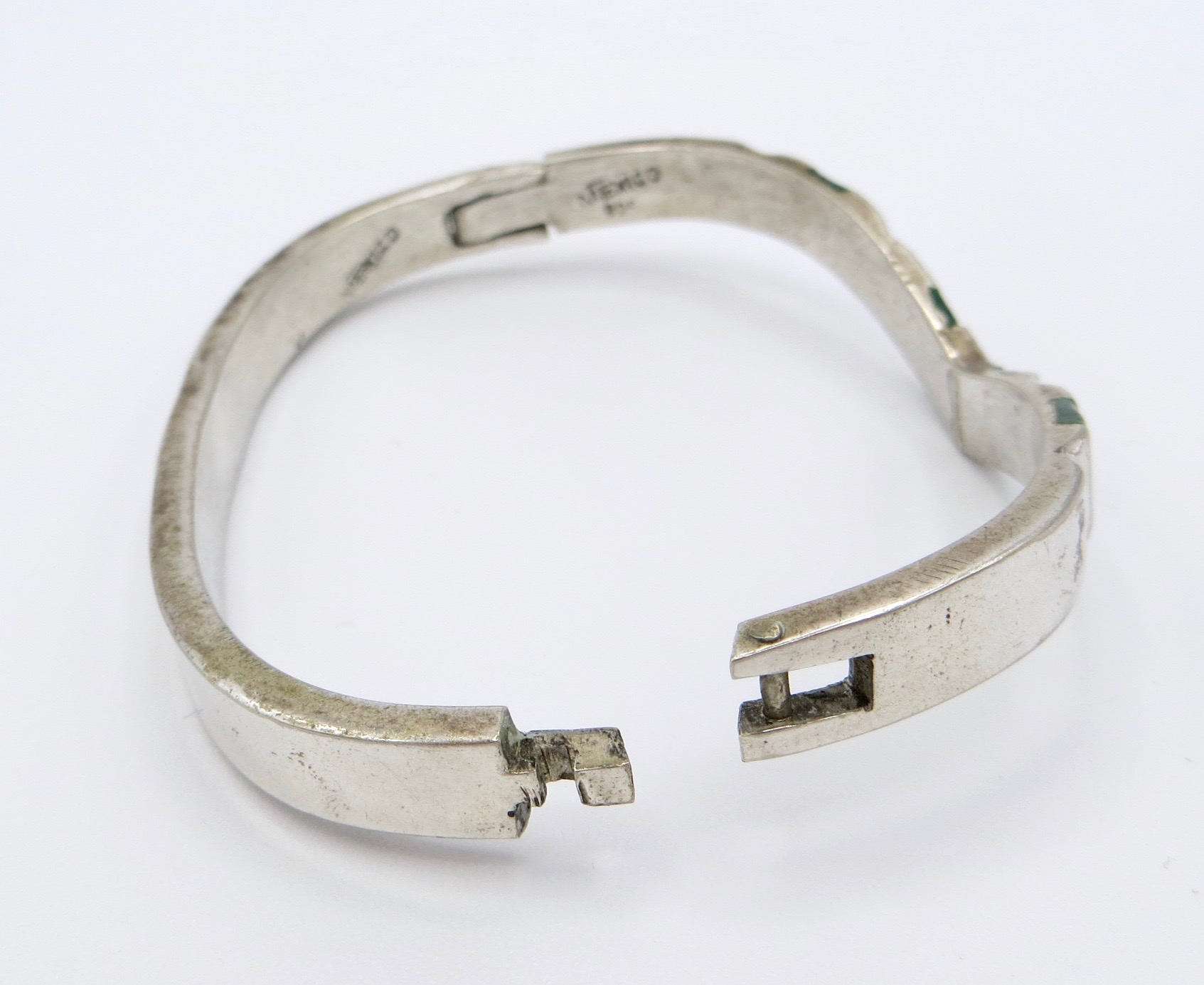 Silver Malachite Bracelet
