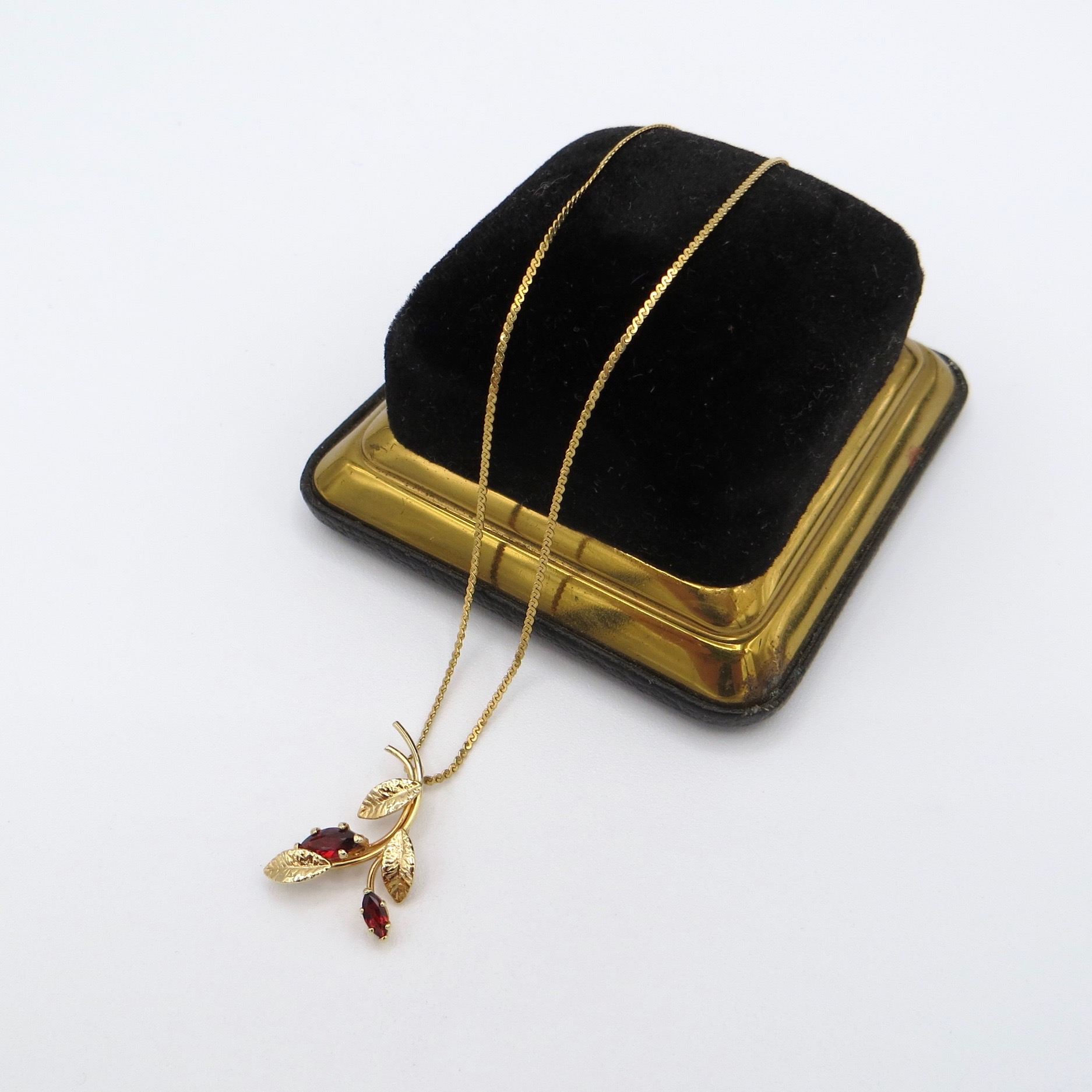 Gold-Filled Garnet Necklace
