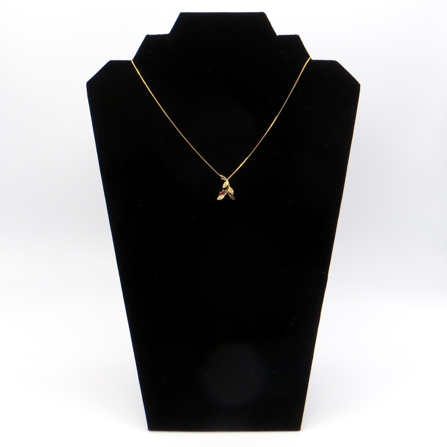 Gold-Filled Garnet Necklace