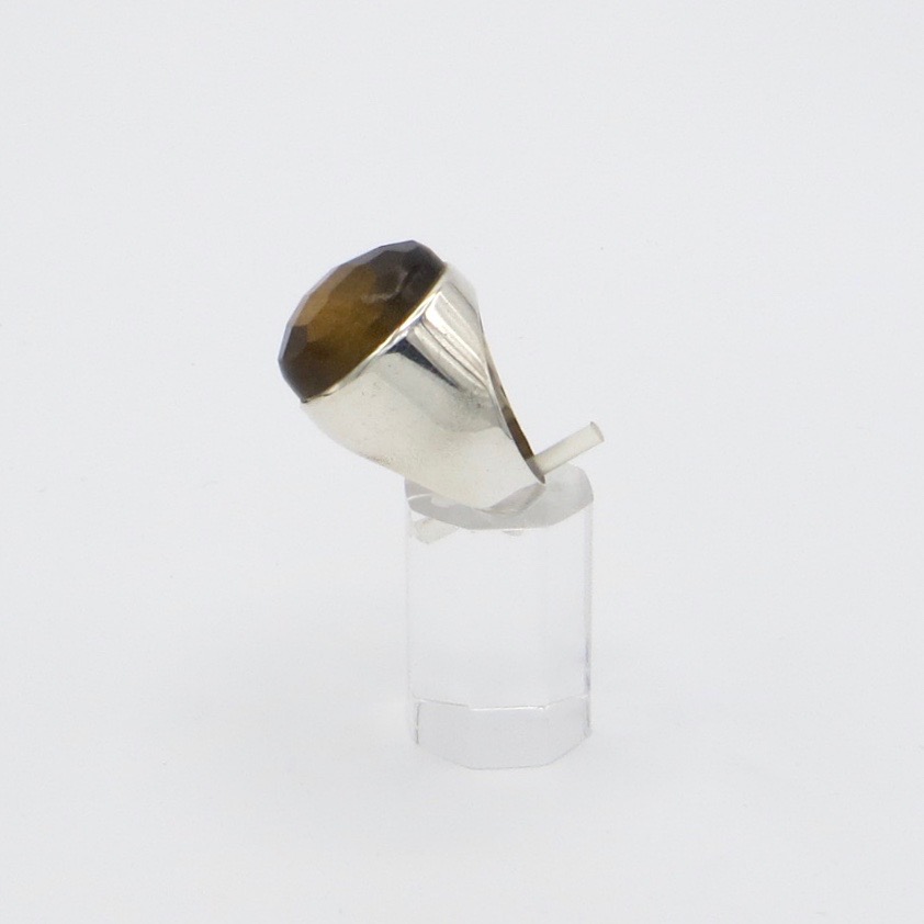 Silver & Tiger's Eye Ring