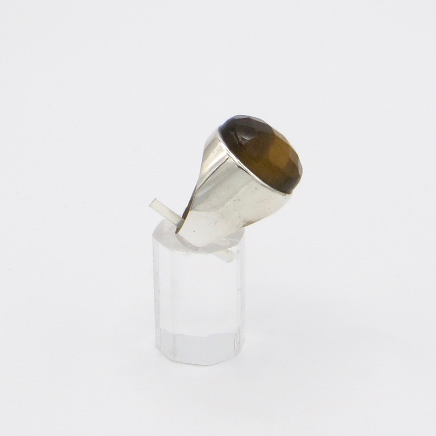 Silver & Tiger's Eye Ring