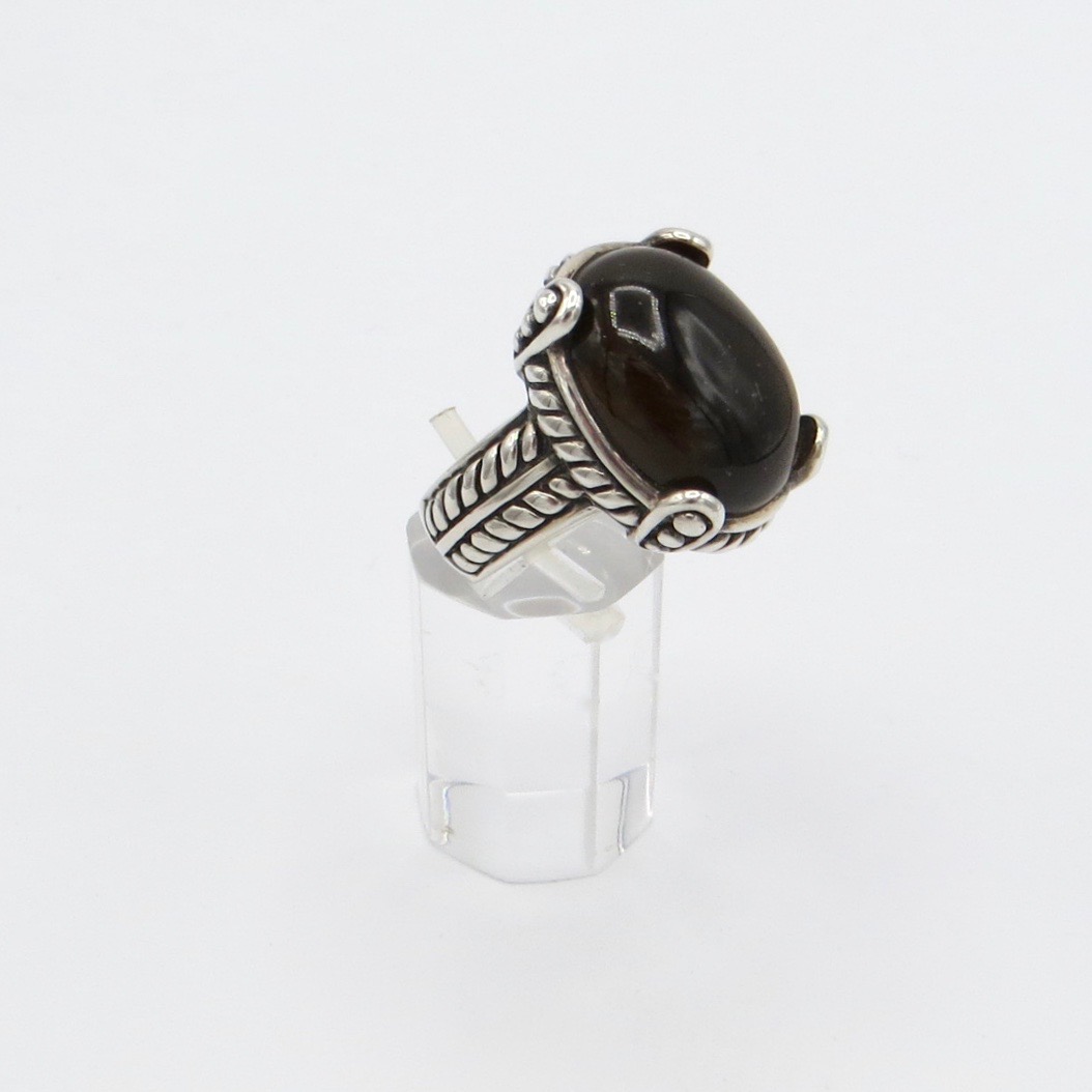 Silver Tiger's Eye Ring