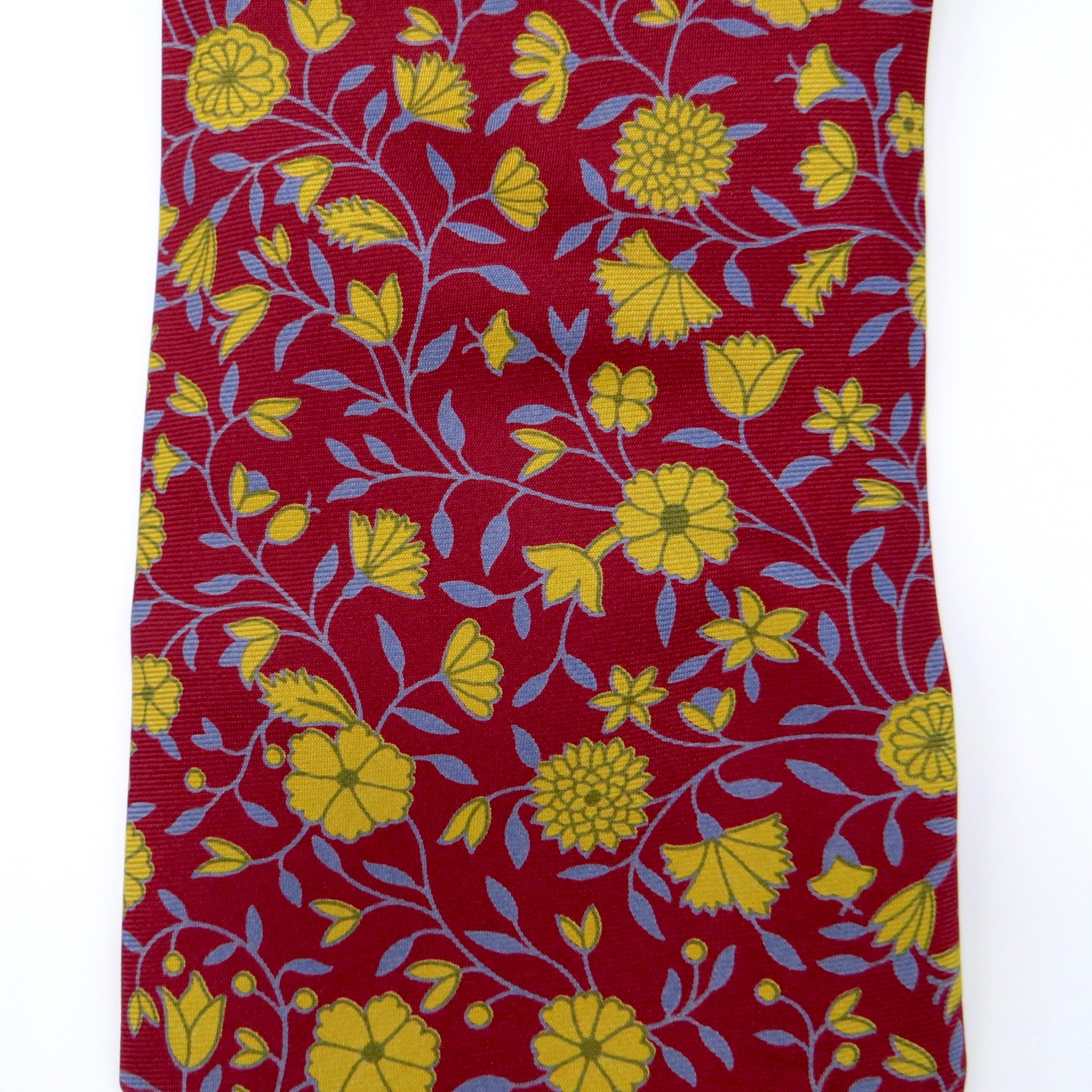 Red & Yellow Floral Liberty Tie