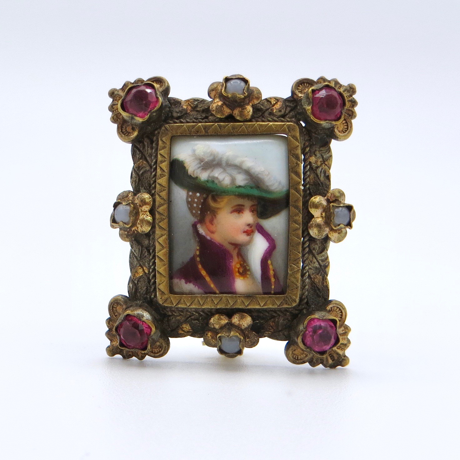 Porcelain Panel Brooch