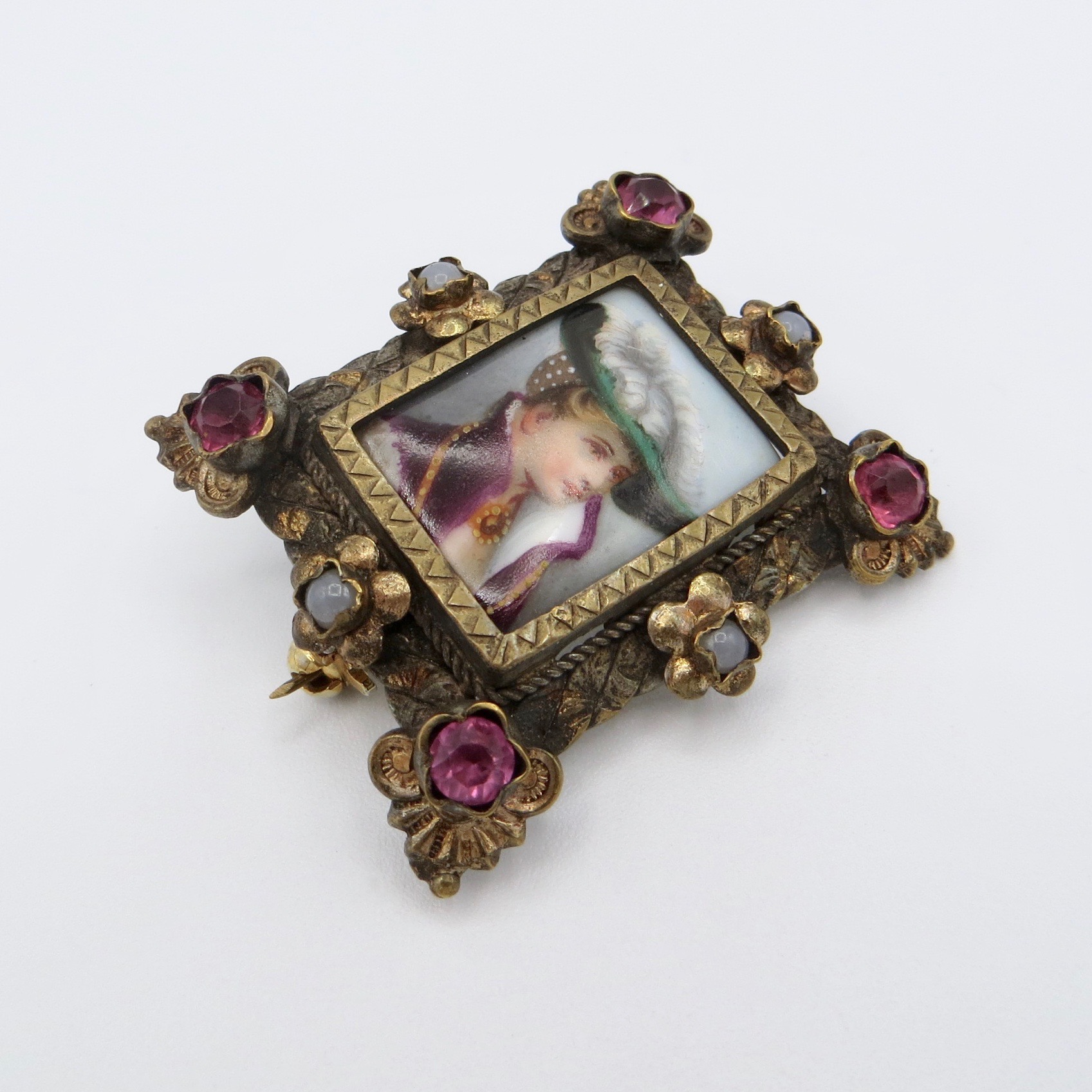 Porcelain Panel Brooch