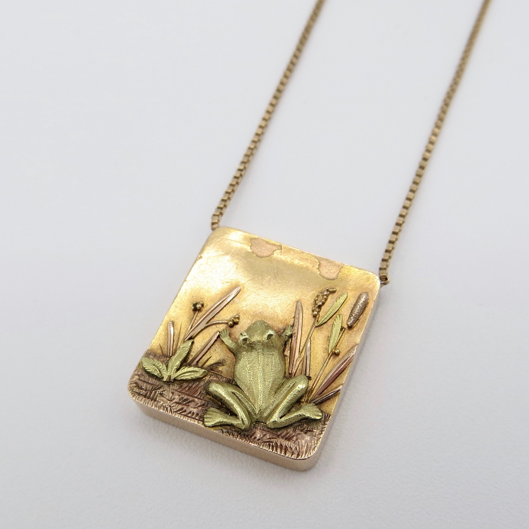 Gold Frog Necklace