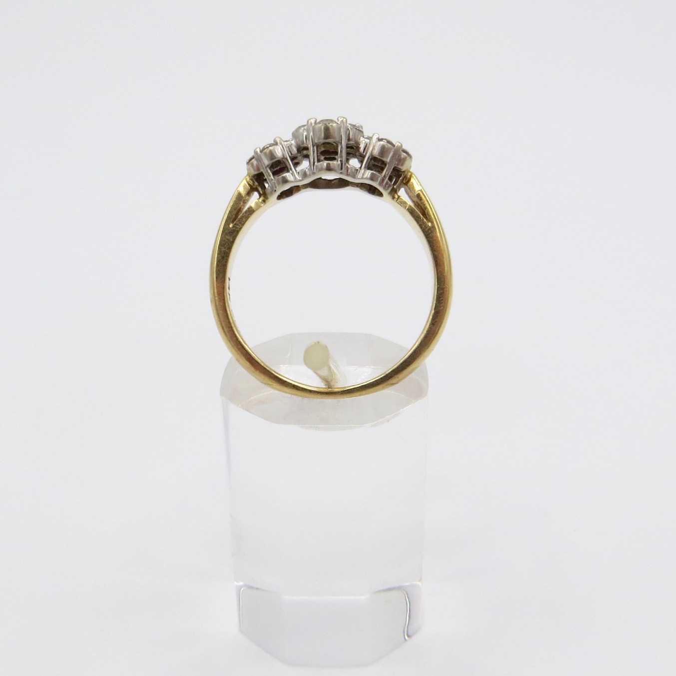 Ruby & Diamond Floral Ring