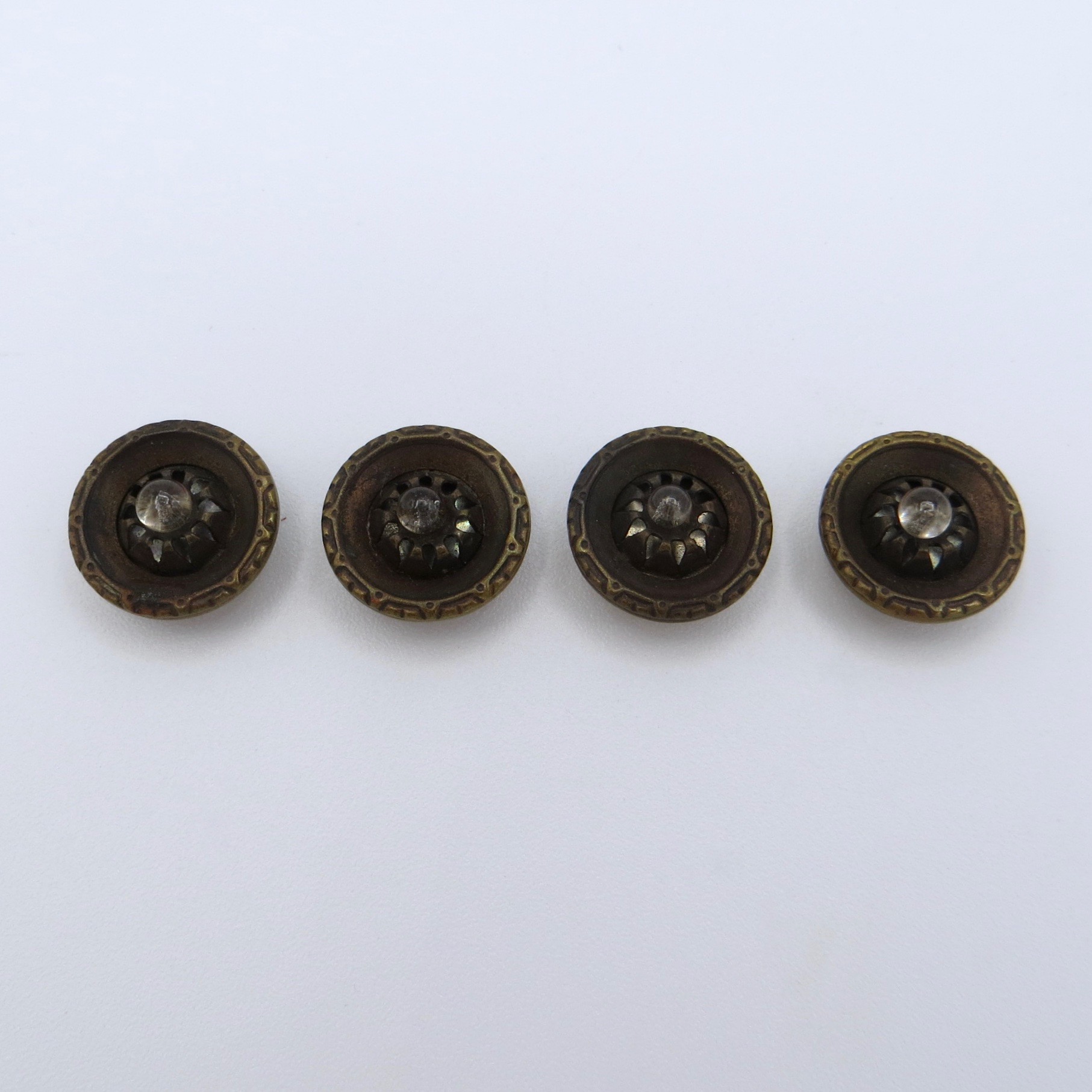 Brass & Glass Buttons – Antiques On Queen