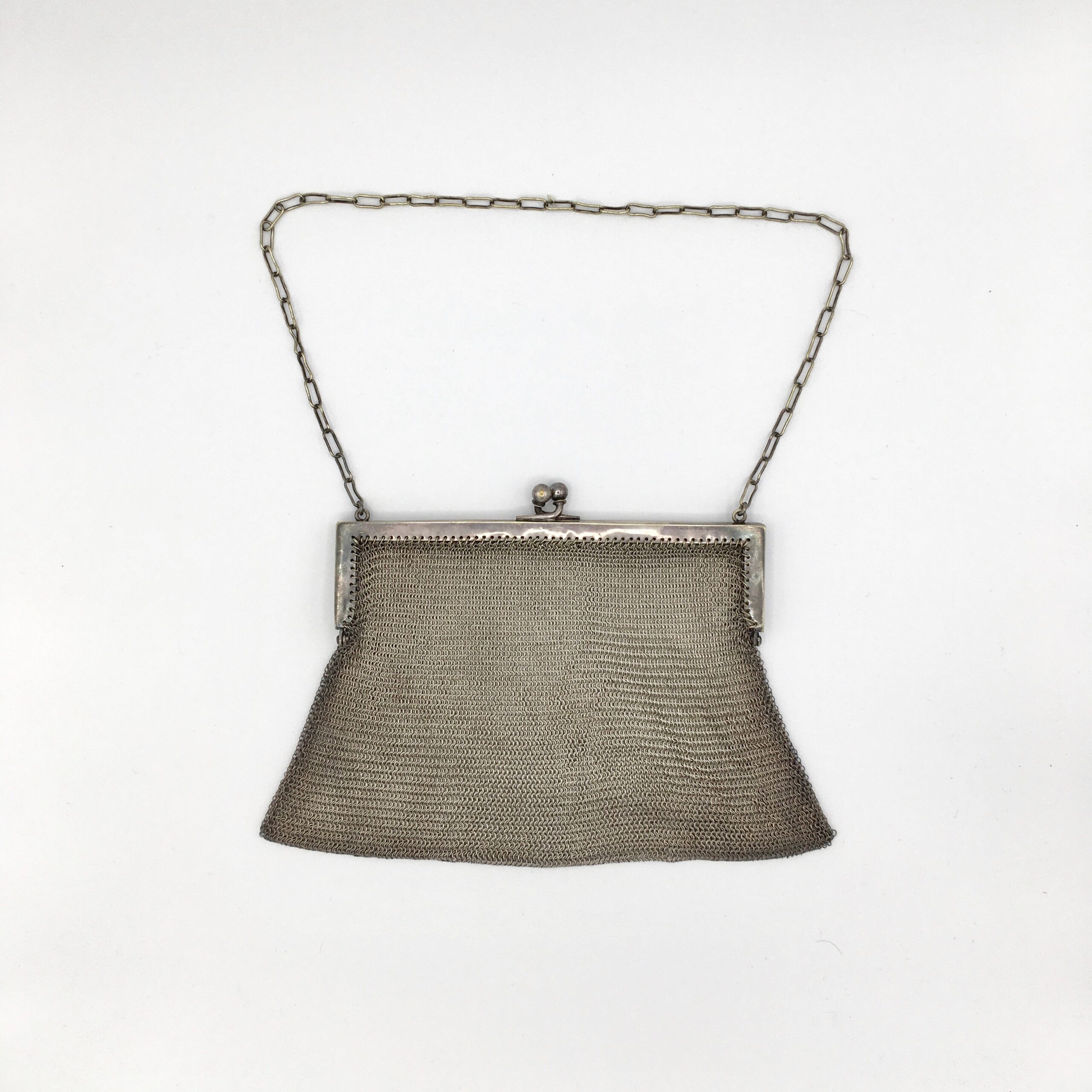 Silver Chain Mesh Purse