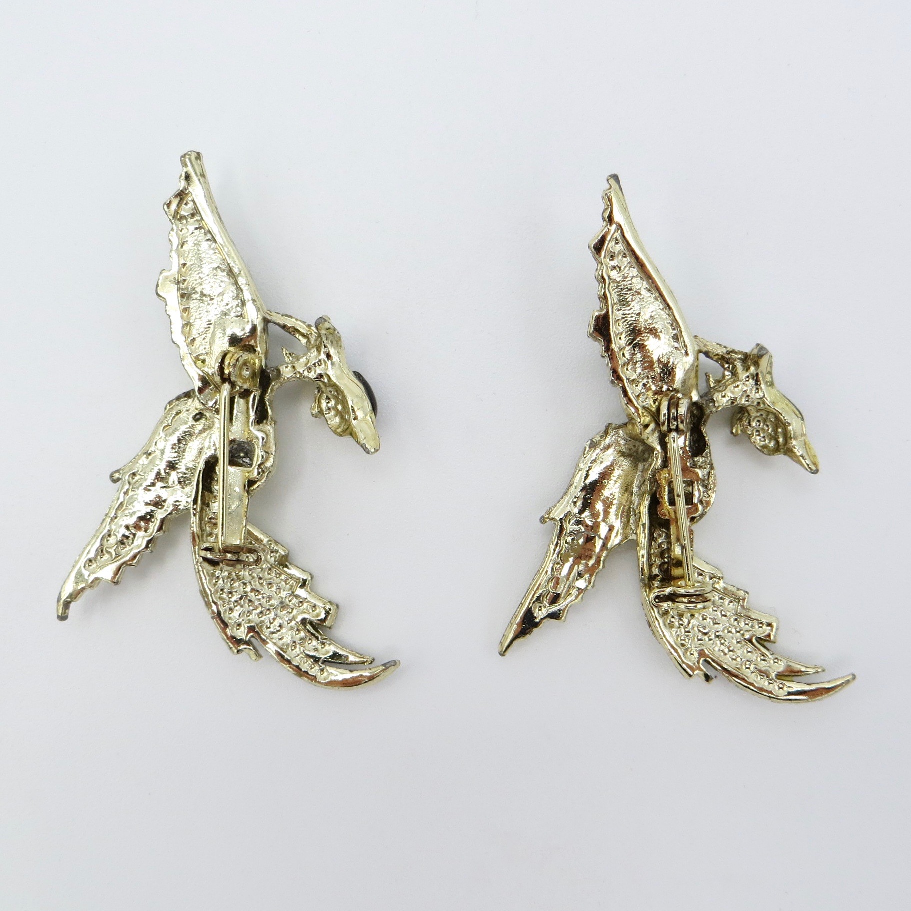 Pair of Bird Brooches