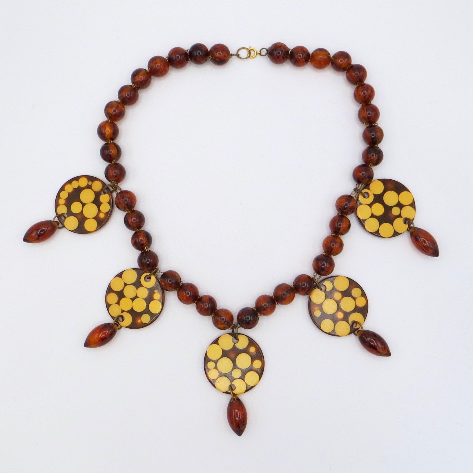 Bakelite Dot Necklace