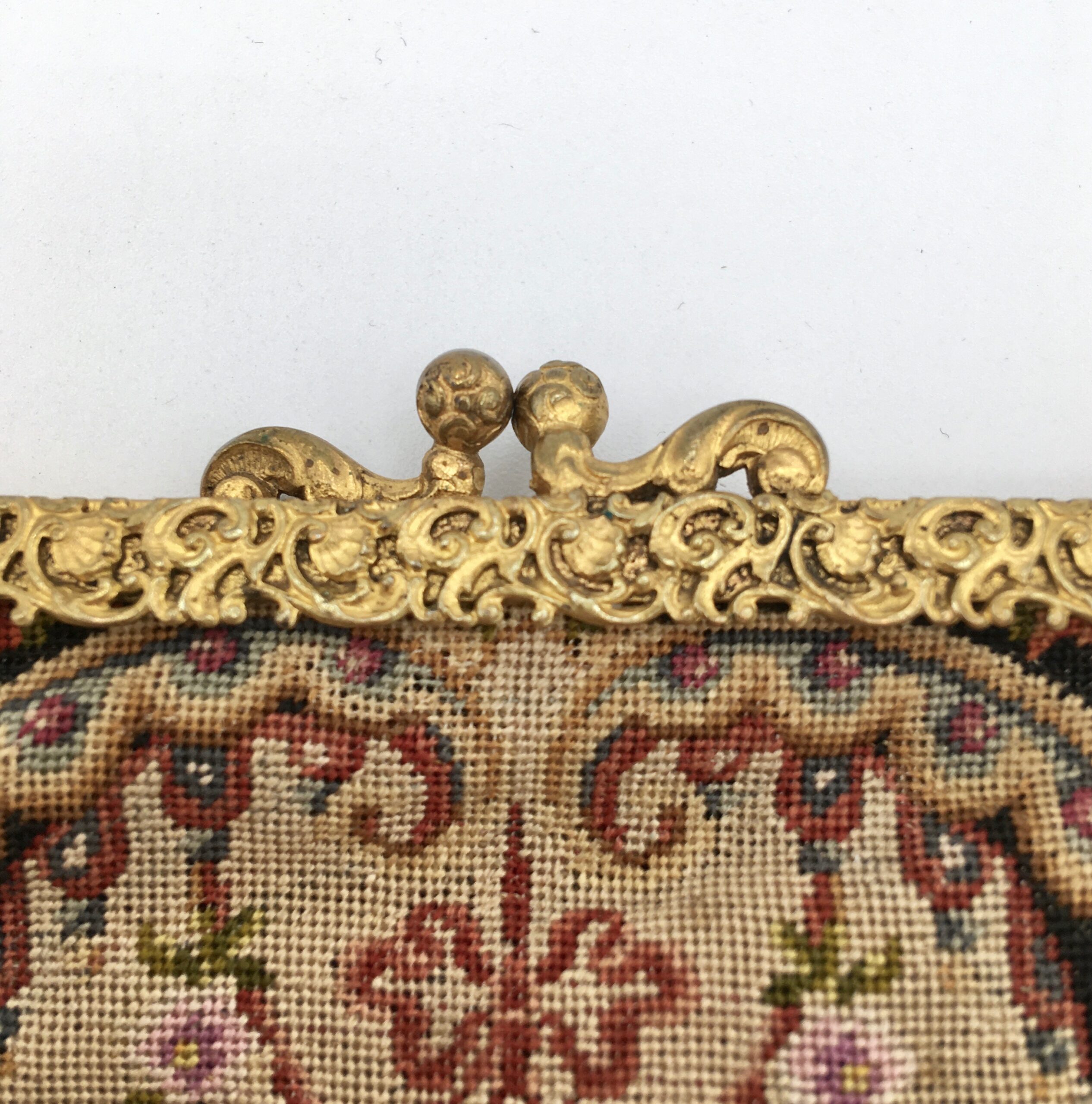 Early 20th Century Needlepoint Purse