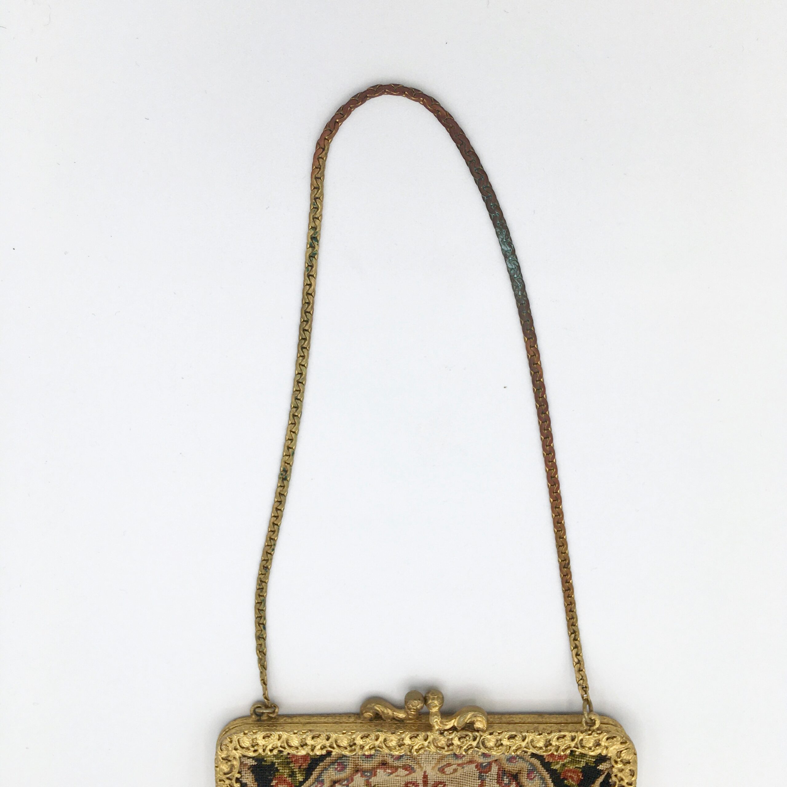 Early 20th Century Needlepoint Purse