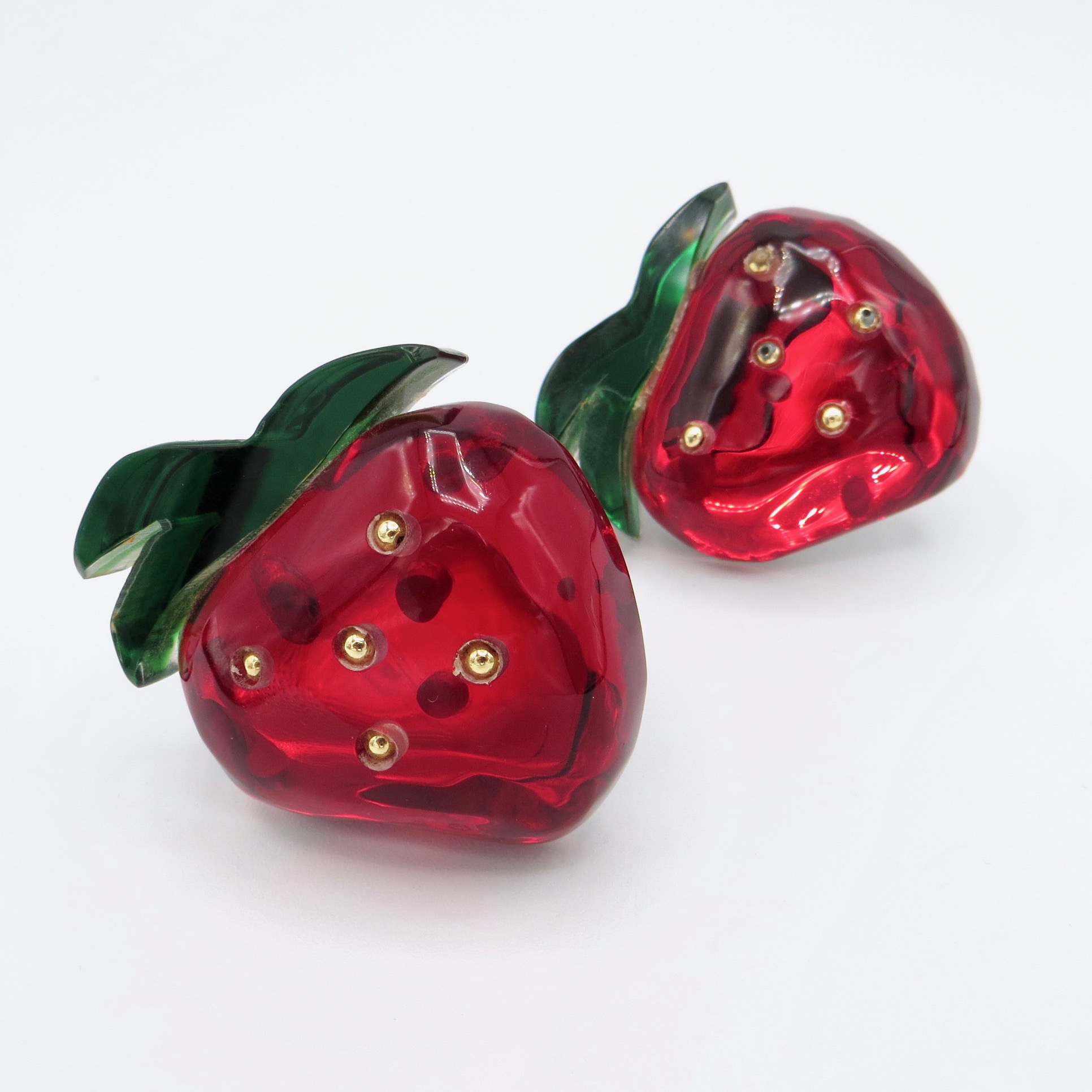 Strawberry Clip-On Earrings – Antiques On Queen