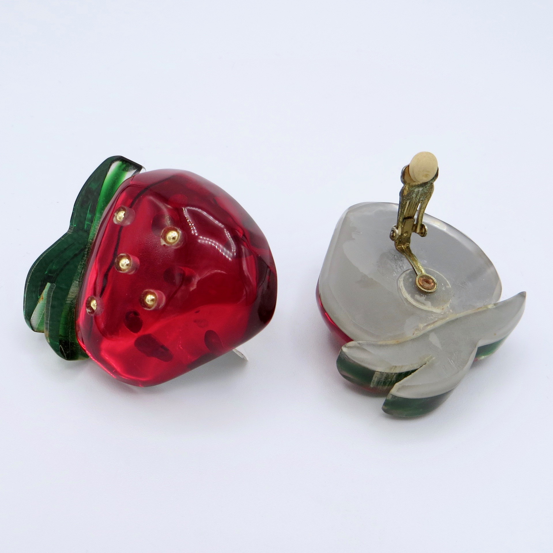 Strawberry Clip-On Earrings