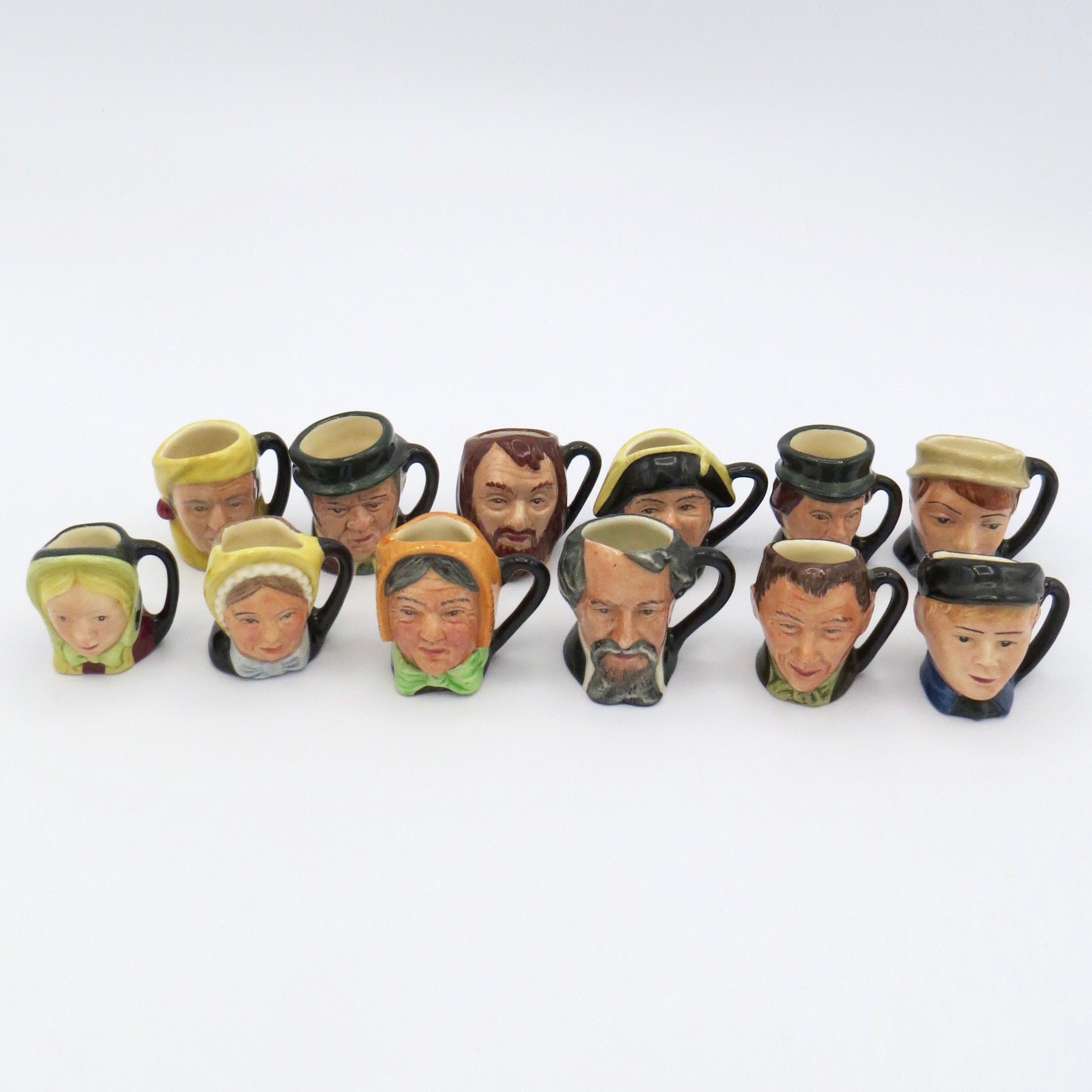 Charles Dickens Mini Character Mugs + Wall Plaque