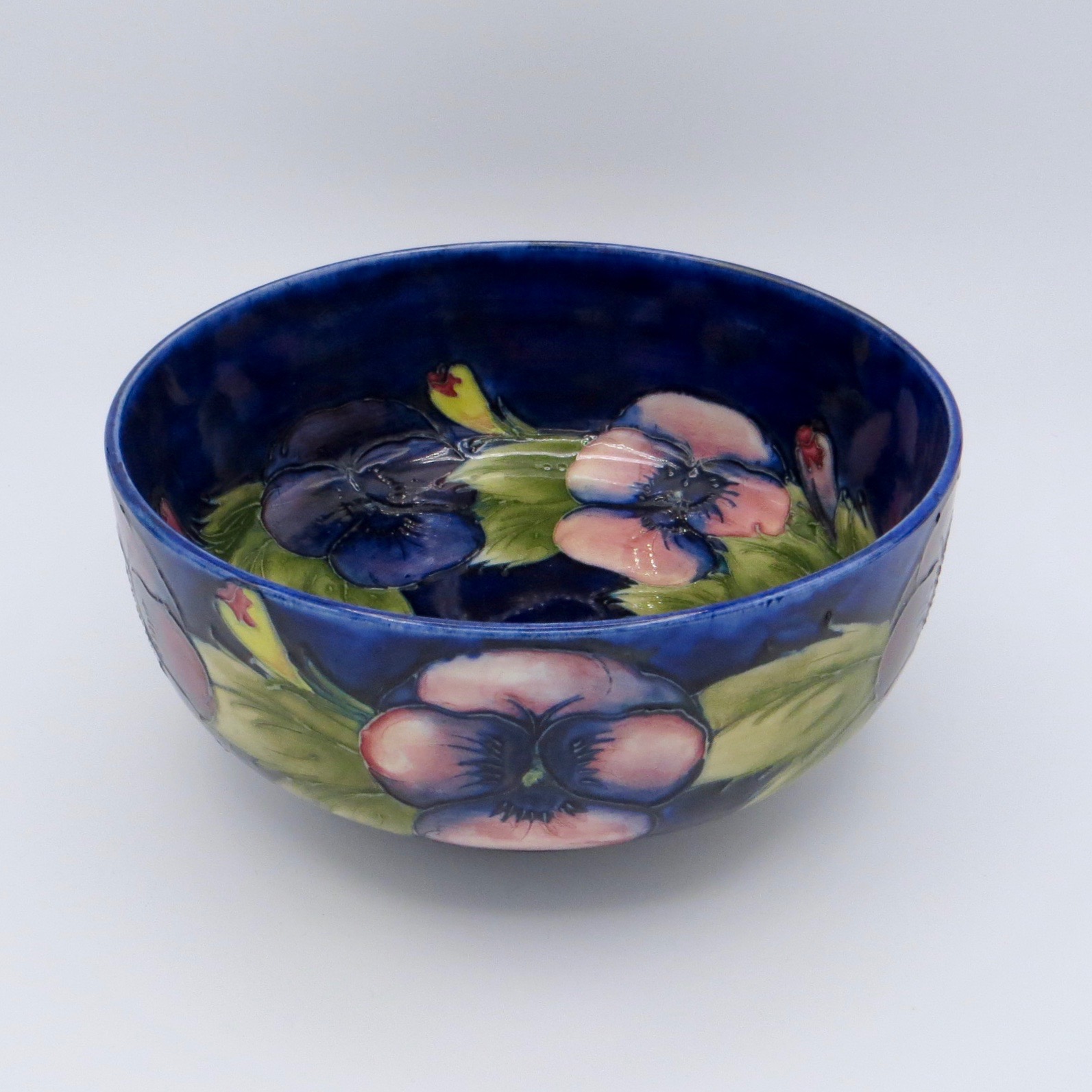 Moorcroft Pansy Bowl