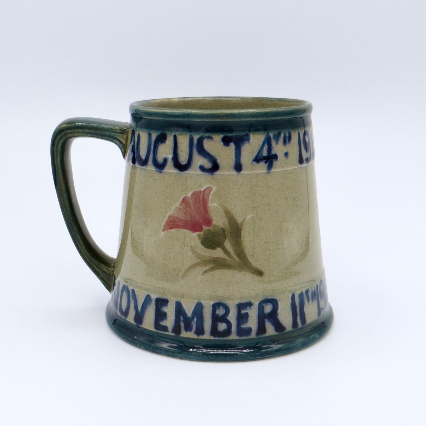 Rare Moorcroft First World War Commemorative Mug