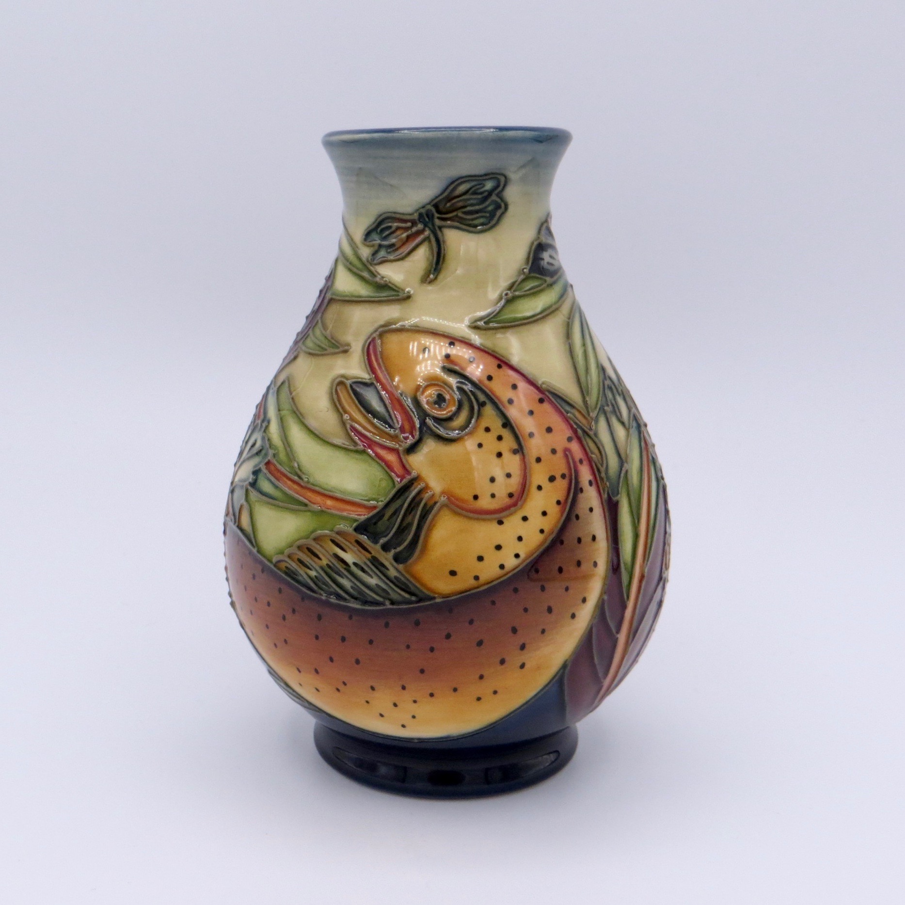 Moorcroft Trout Vase