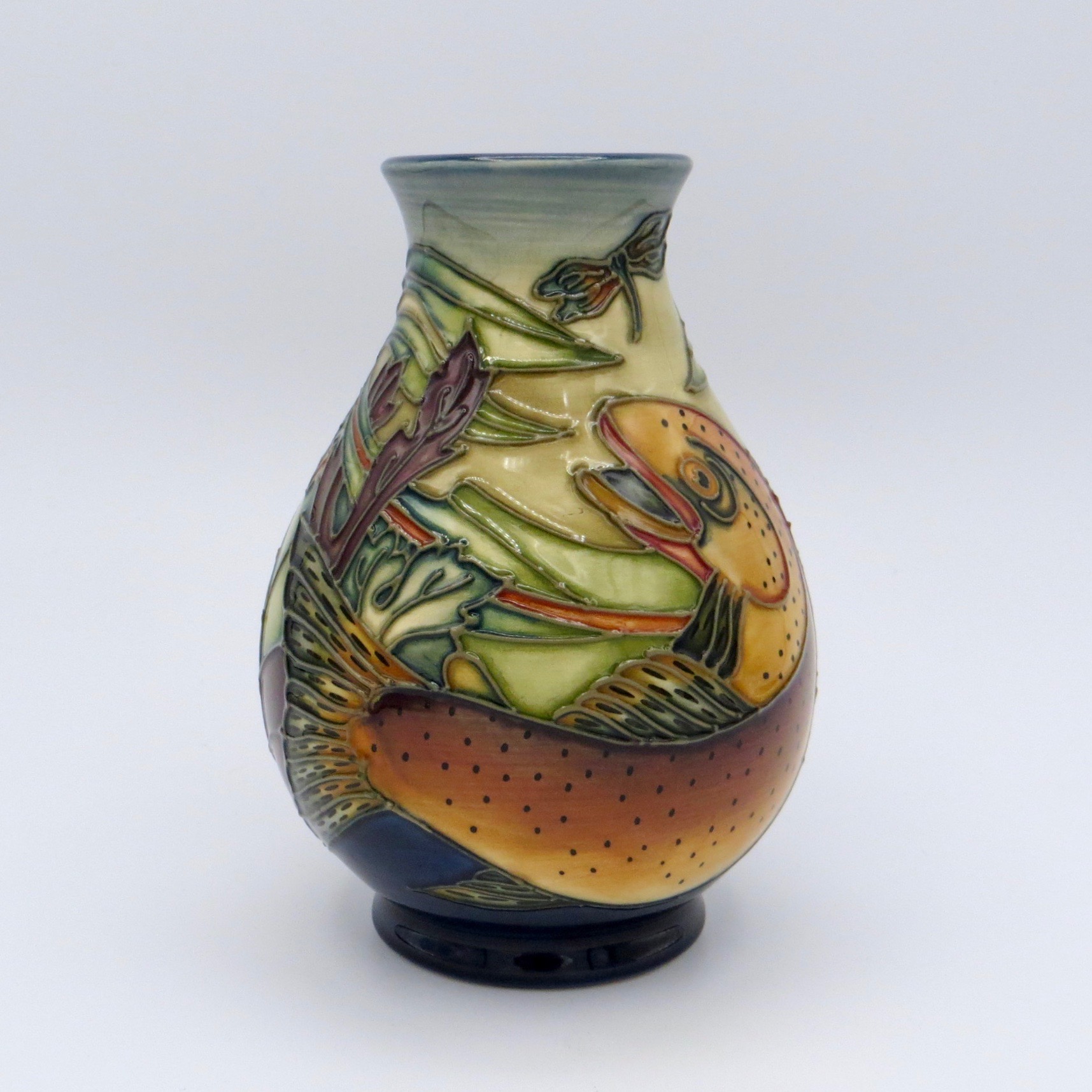Moorcroft Trout Vase
