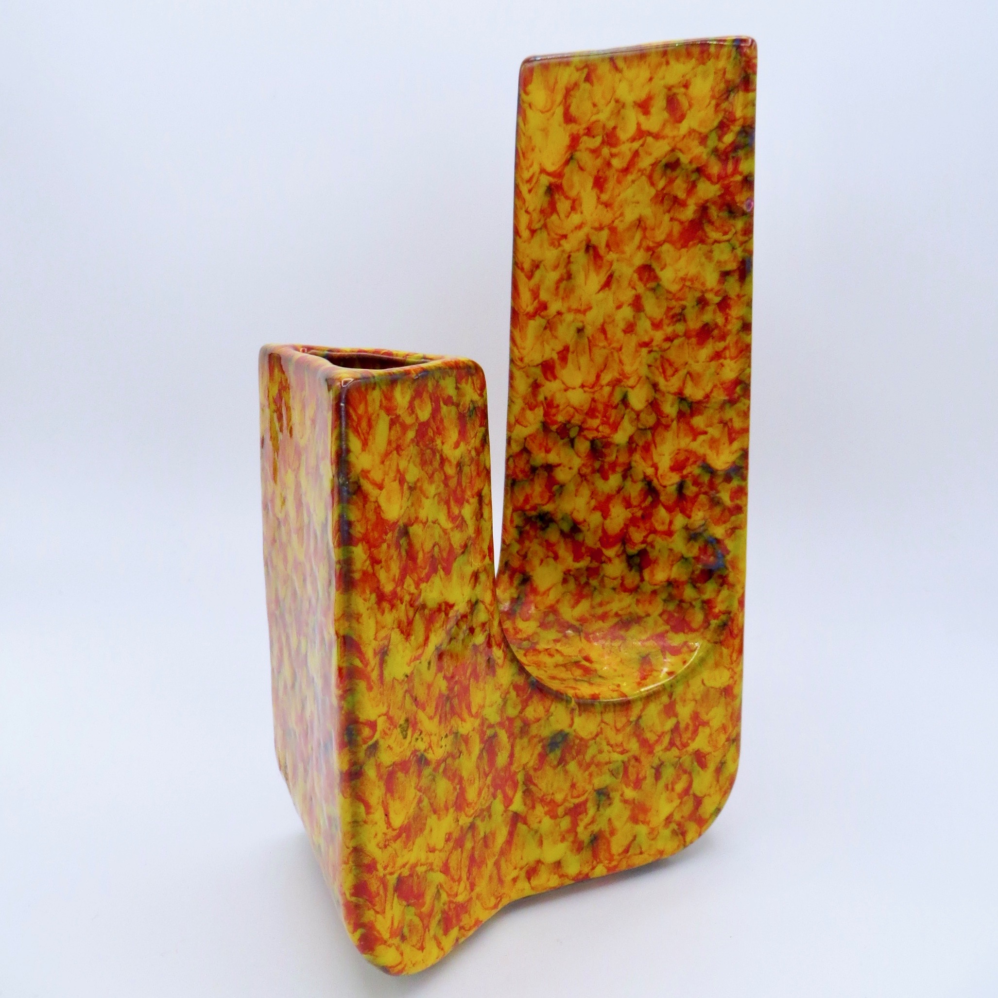 Orange Speckle Ceramic Vase