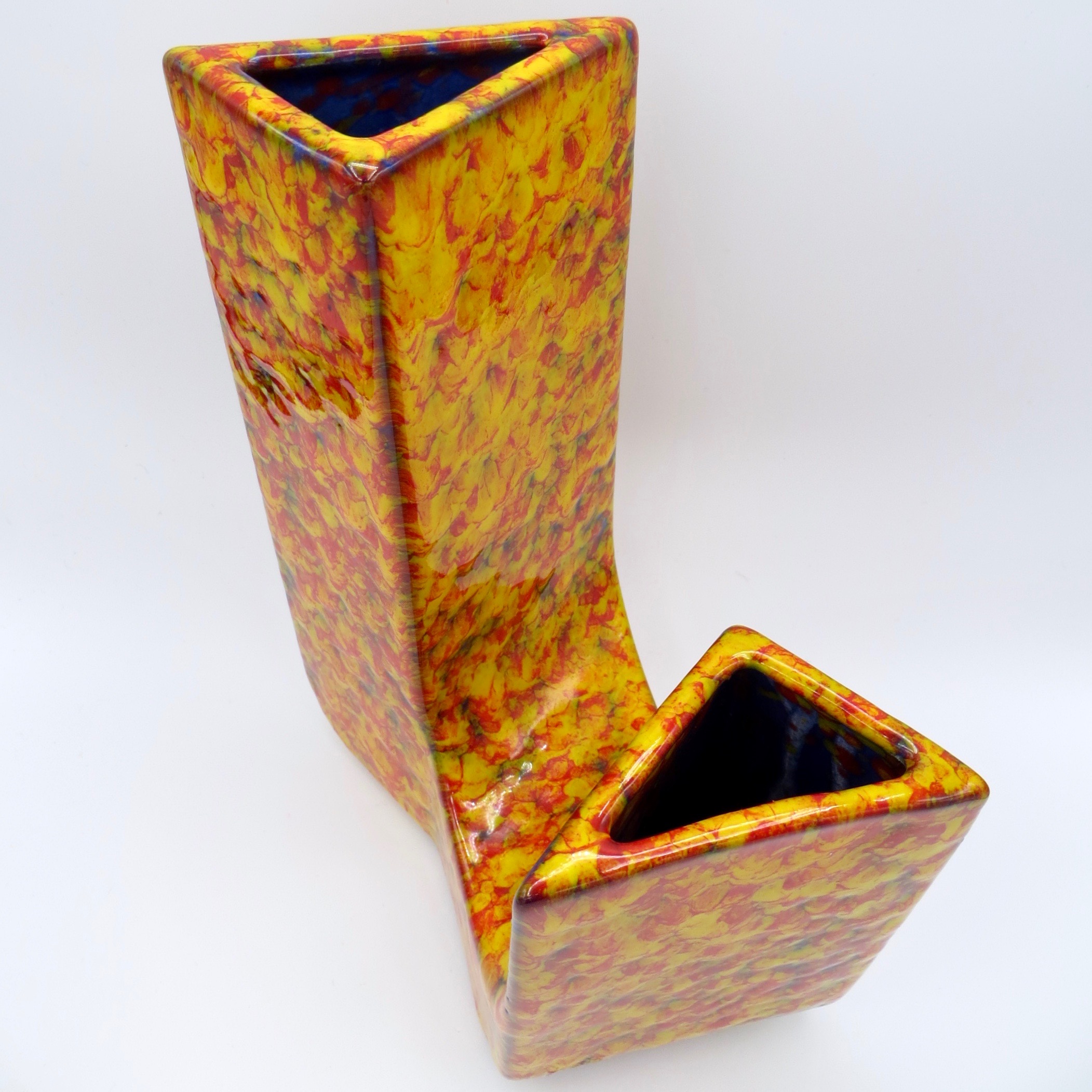 Orange Speckle Ceramic Vase