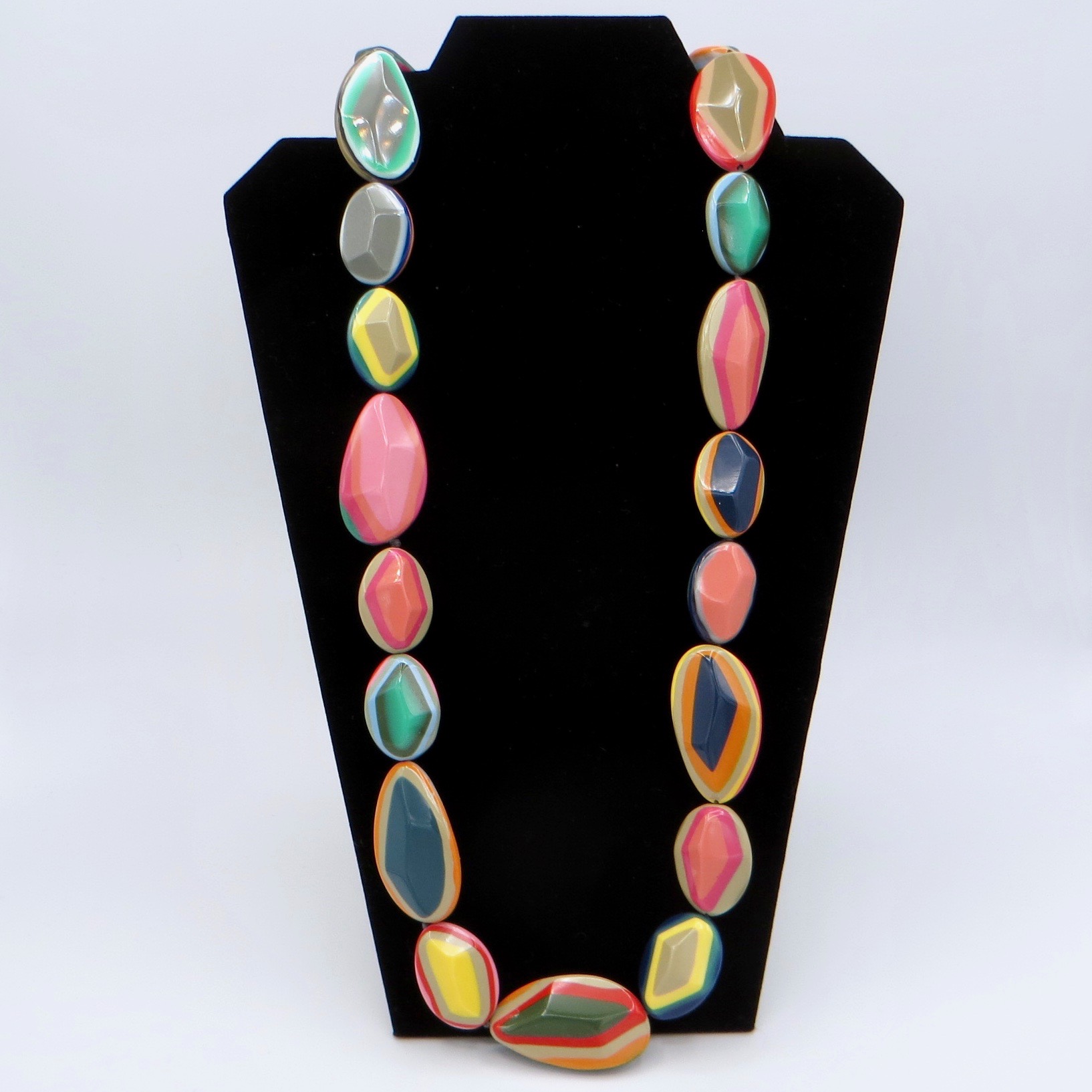 Marion Godart Layered Resin Necklace - Pastel