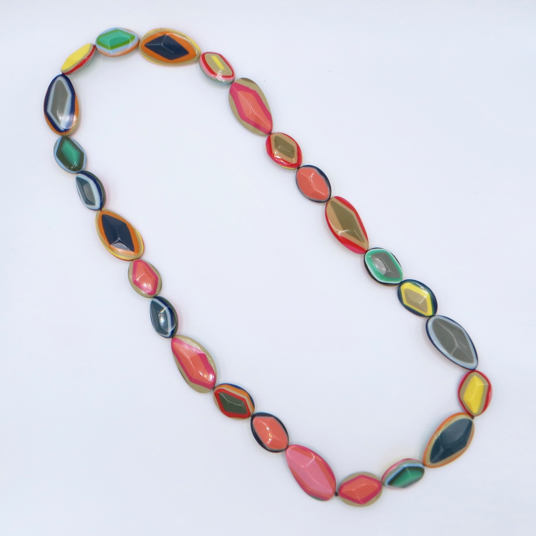 Marion Godart Layered Resin Necklace - Pastel