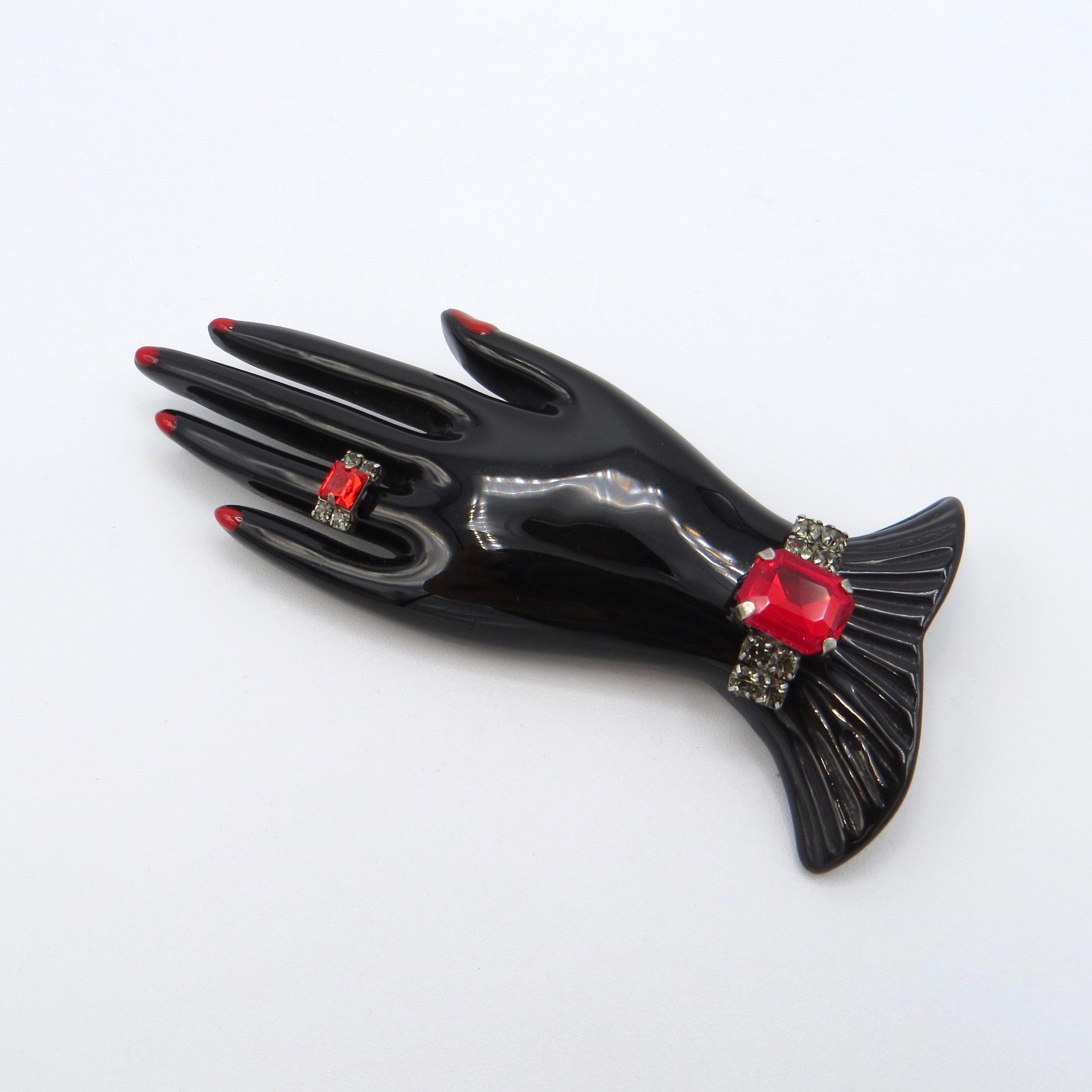 Marion Godart Jewelled Hand Brooch