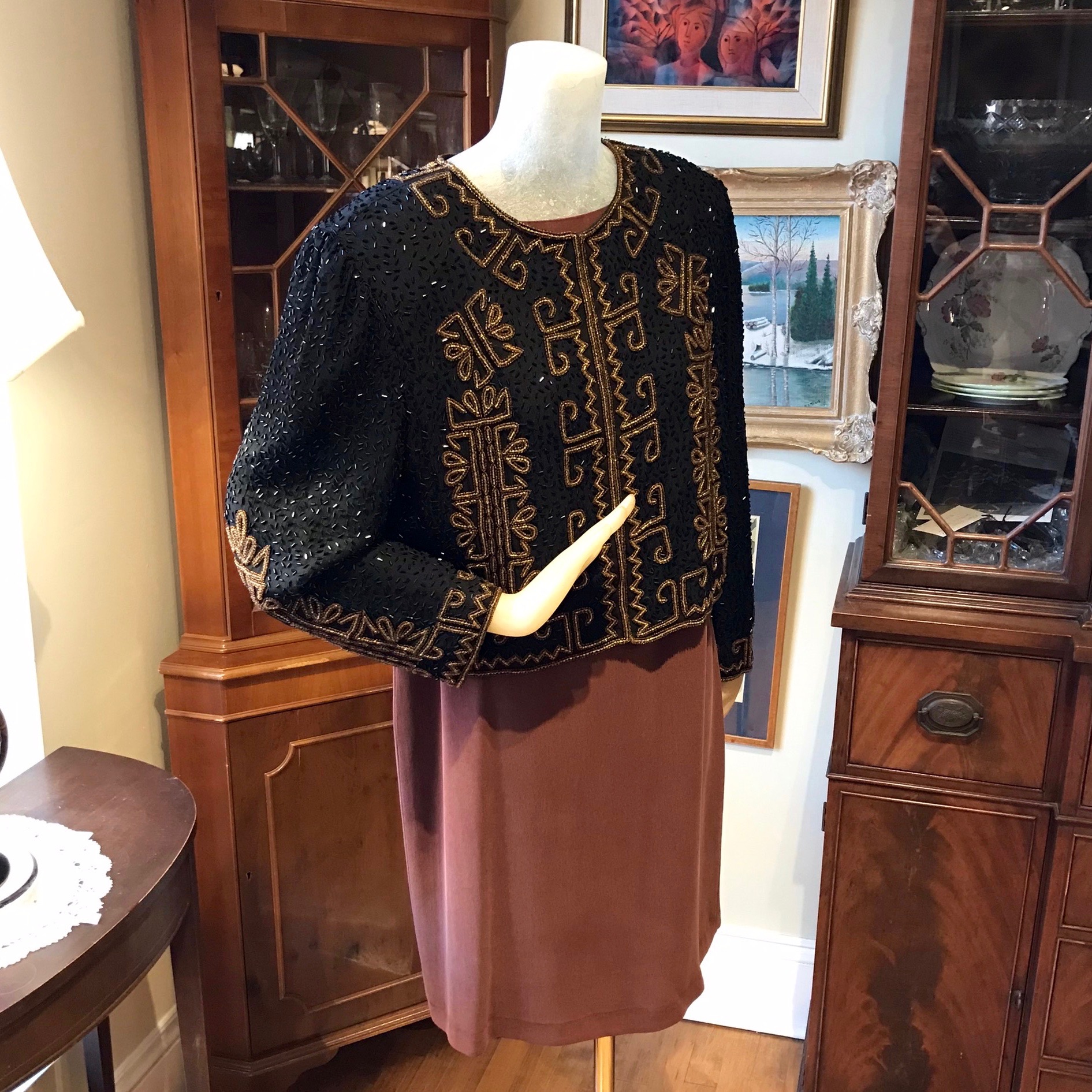 Beaded Silk Jacket