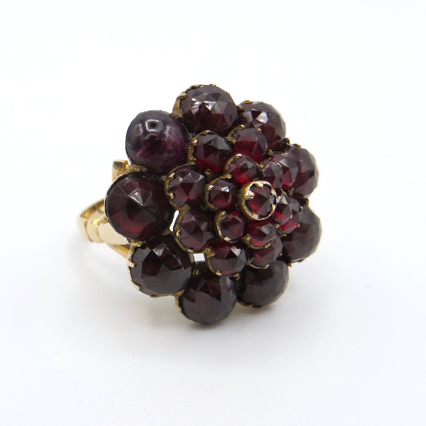 Garnet Pyramid Ring