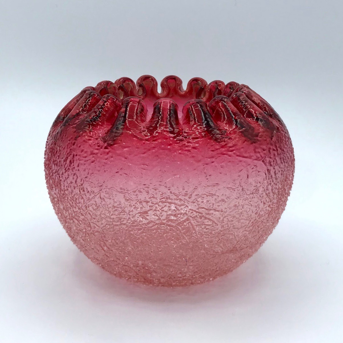 Victorian Cranberry Glass Bowl