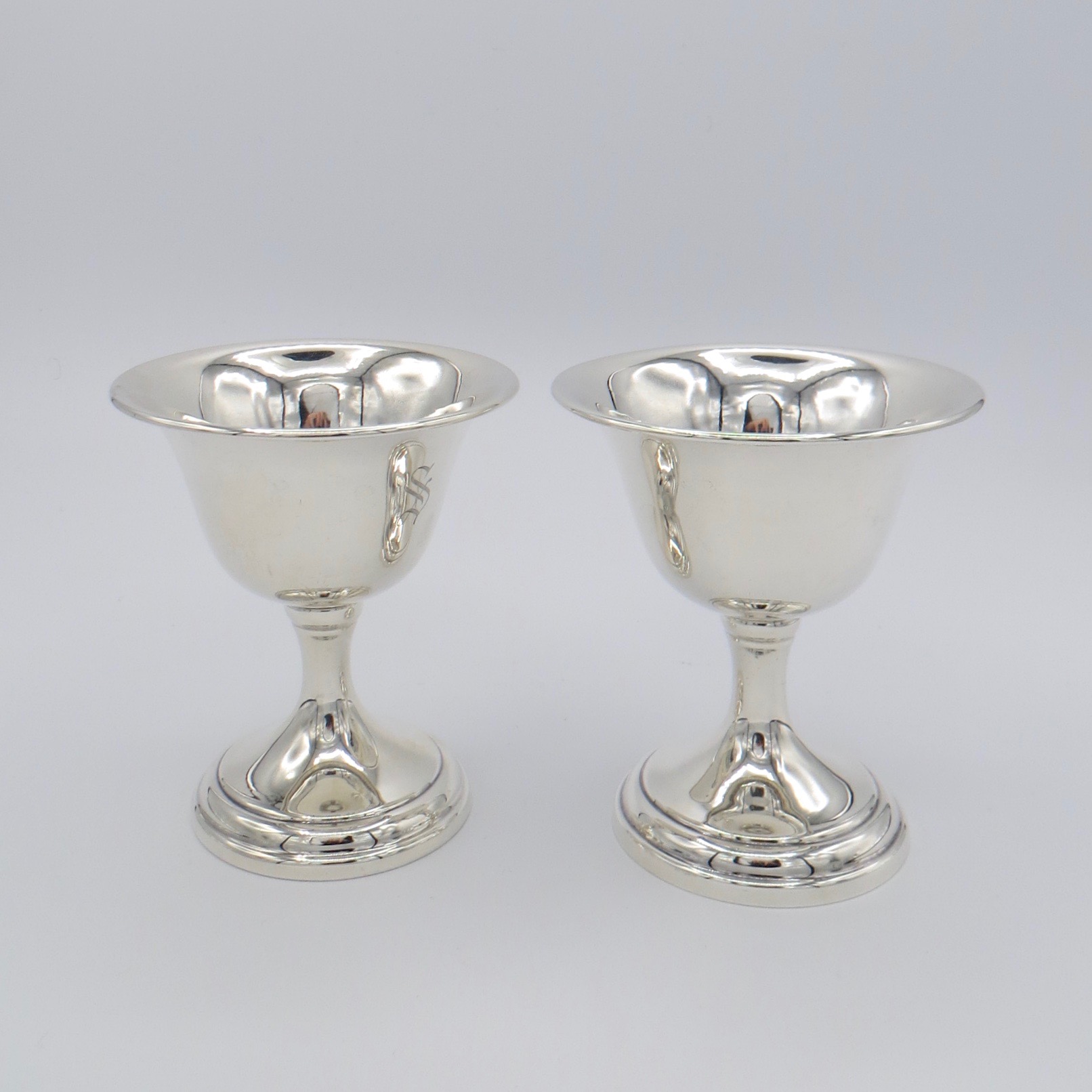Pair of Sterling Silver Goblets
