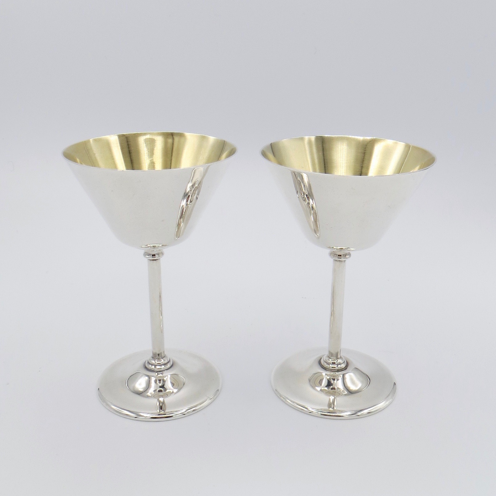 Pair of Sterling Silver Goblets