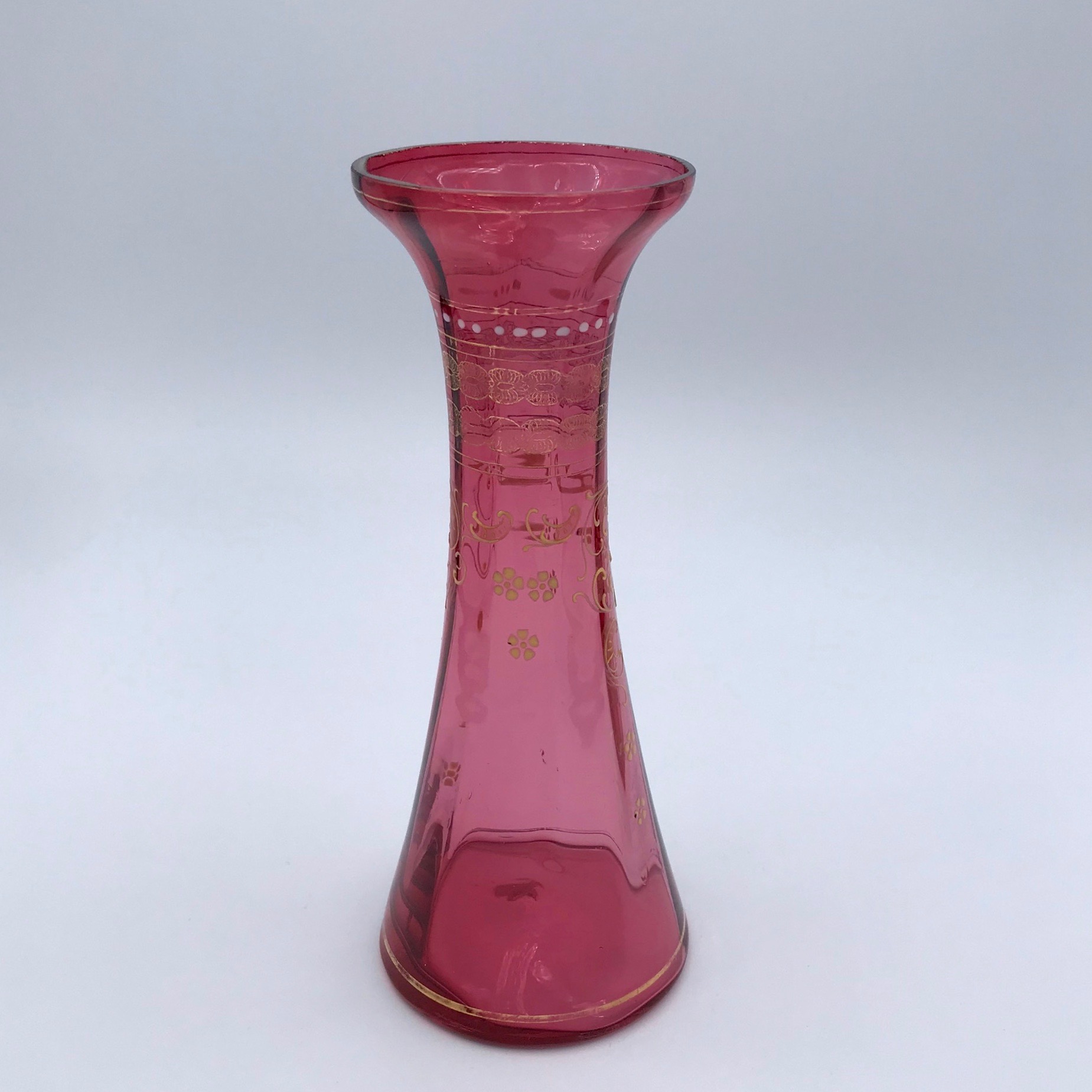Victorian Cranberry Glass Vase