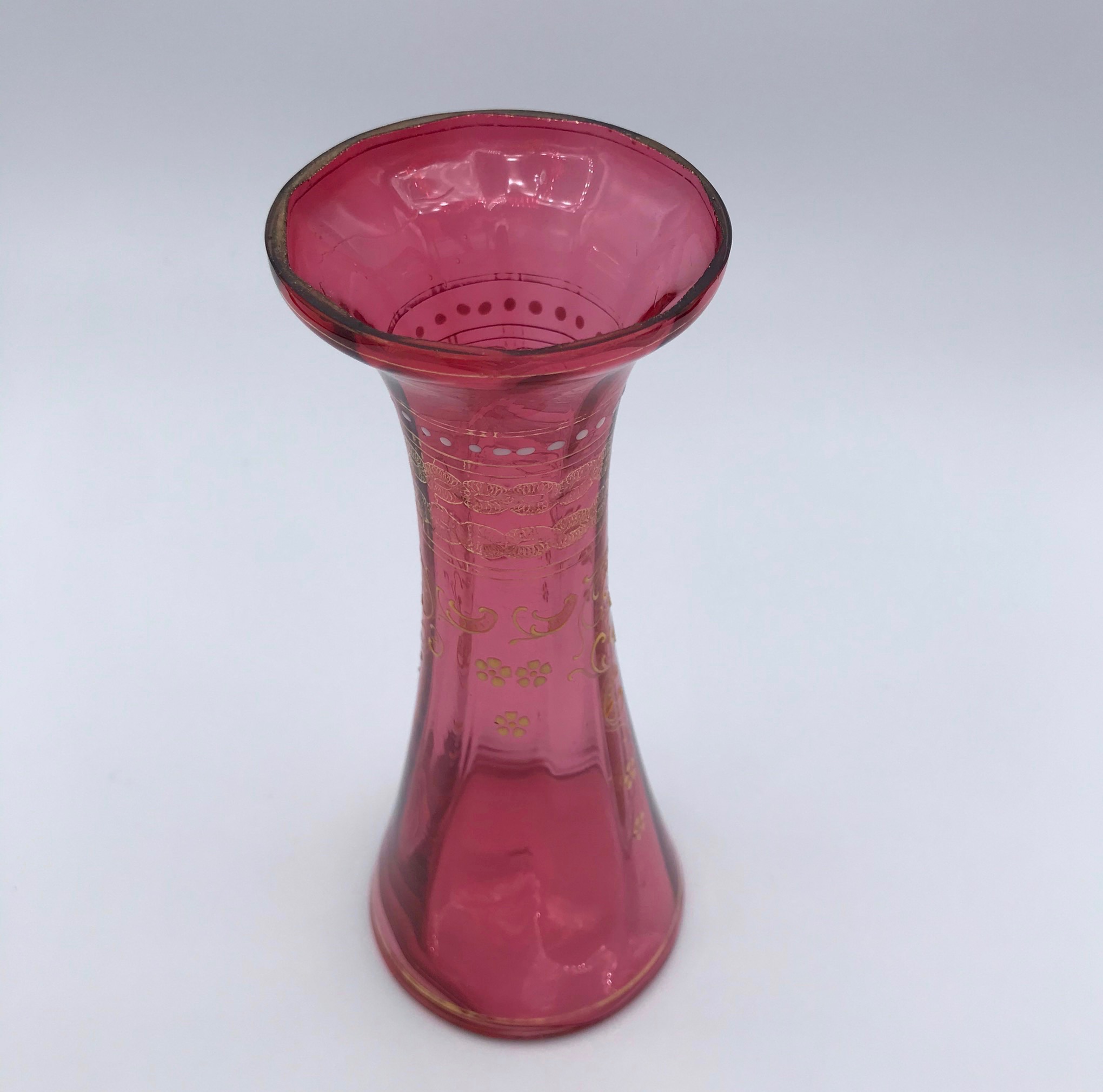 Victorian Cranberry Glass Vase