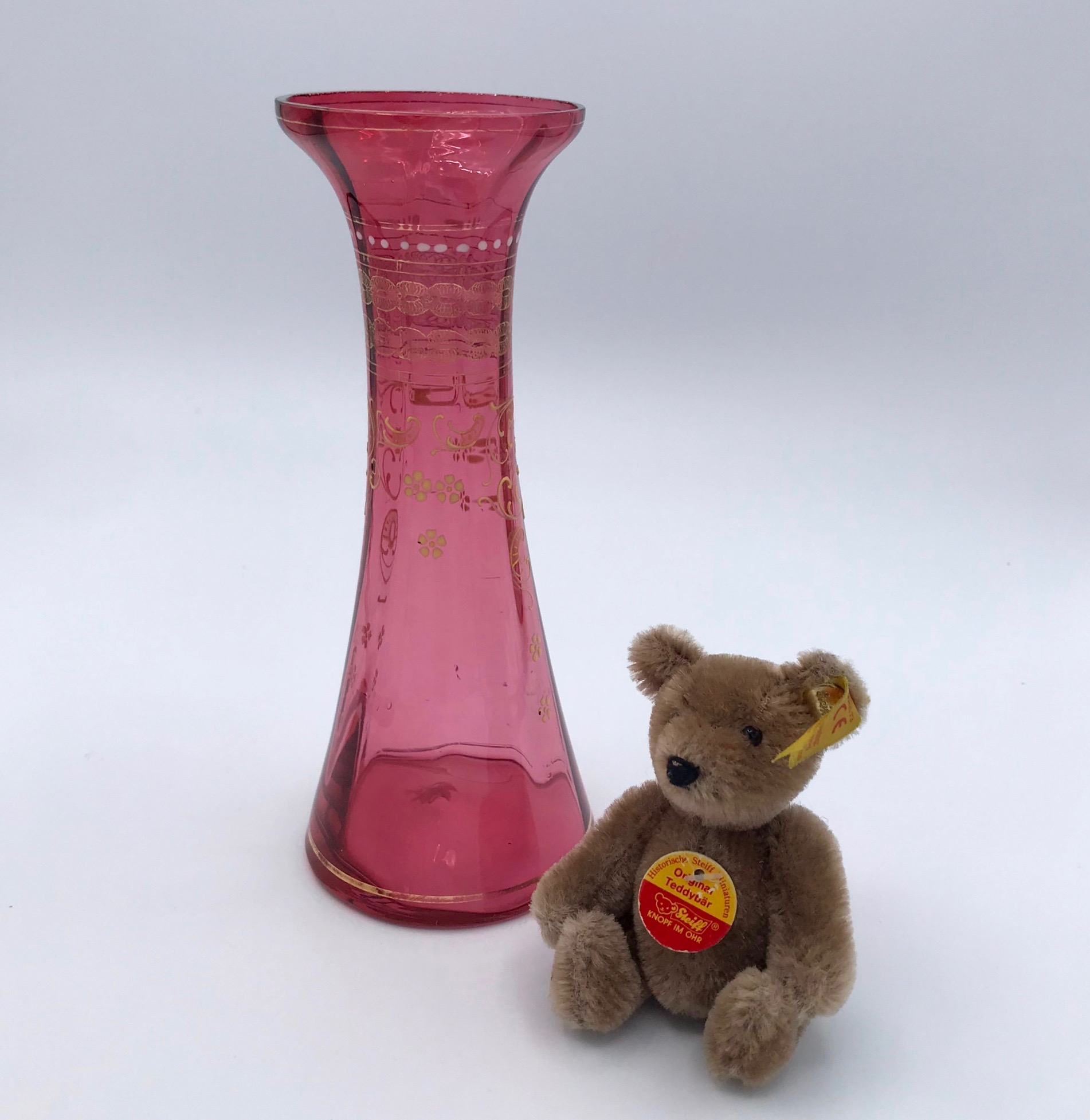 Victorian Cranberry Glass Vase