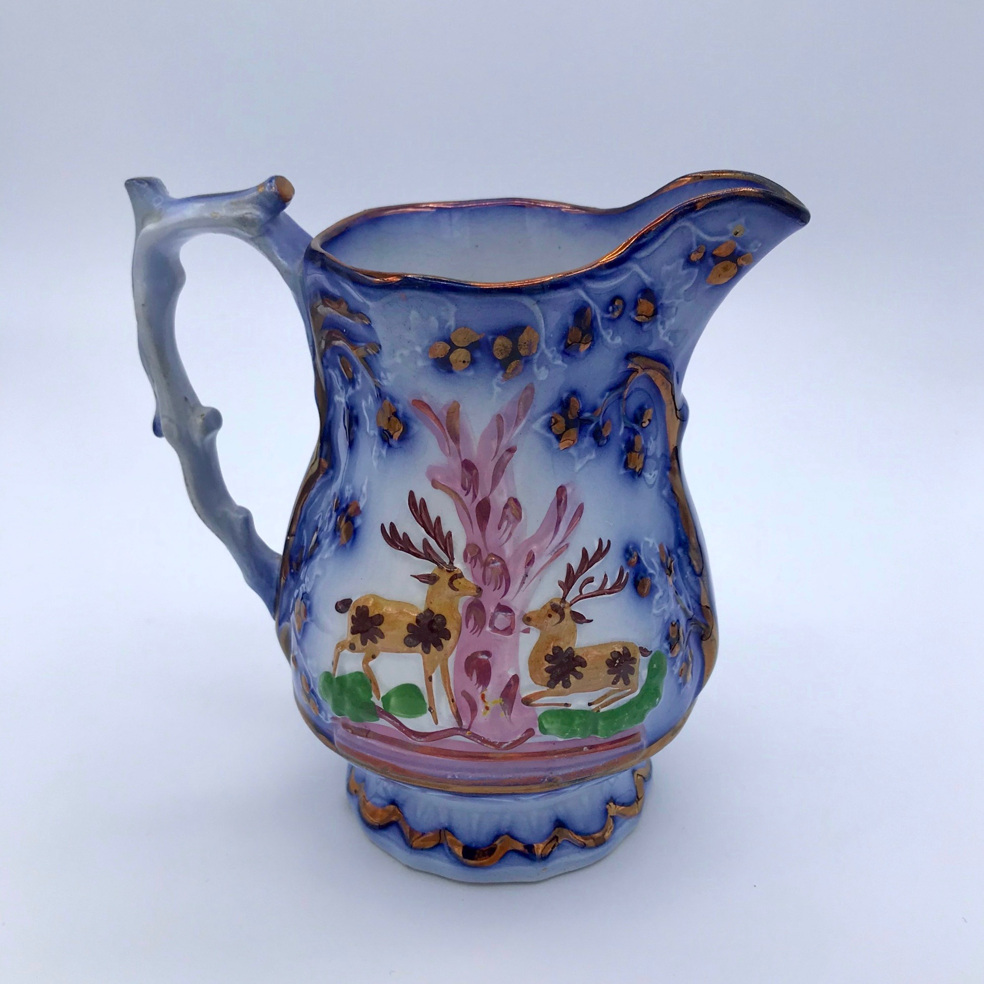 Victorian Flo Blue "Epsom Cup" Jug
