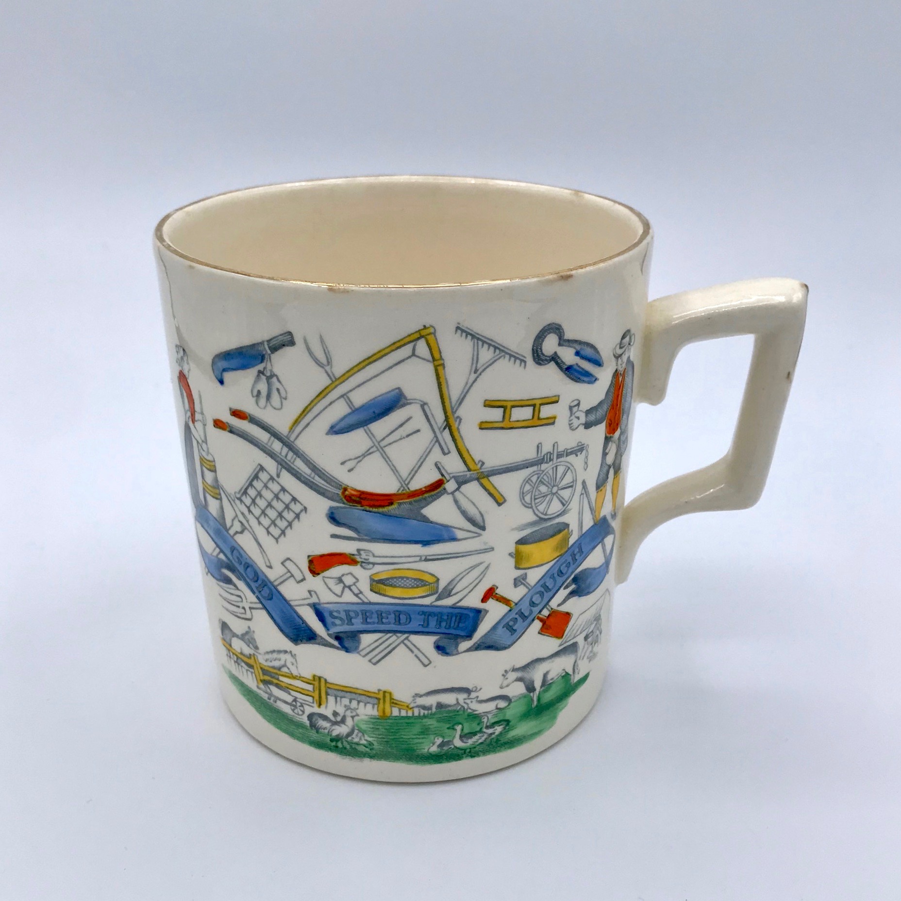 "God Speed the Plow" Vintage Farmer's Mug