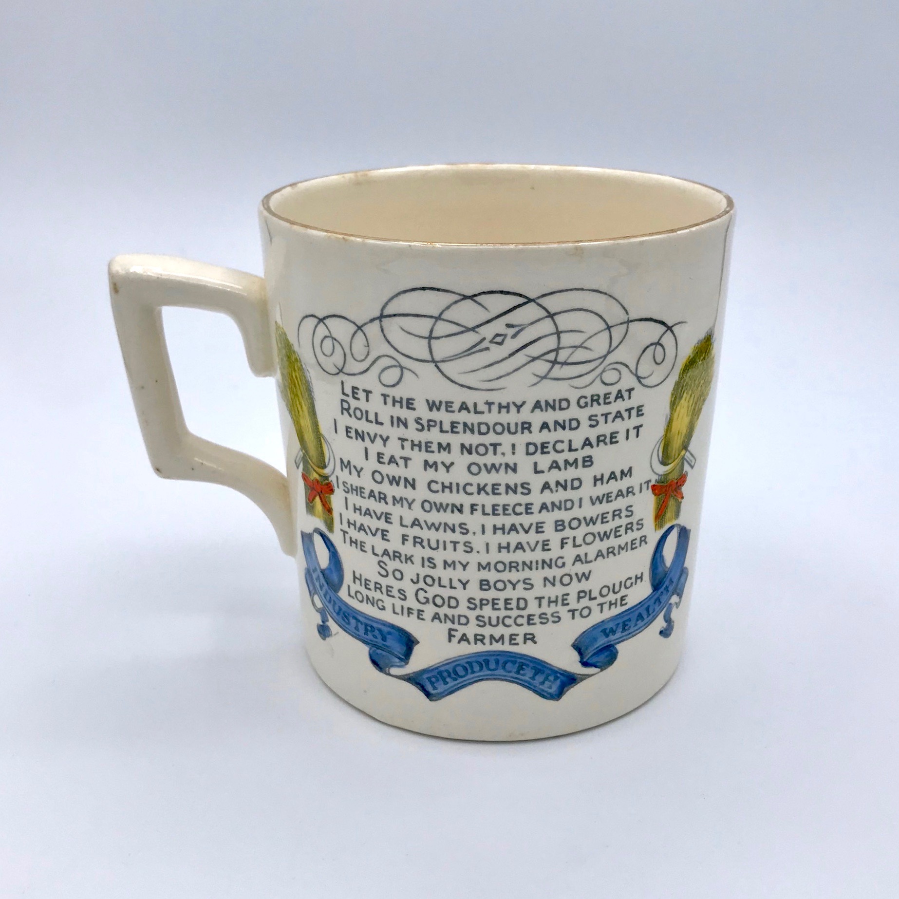 "God Speed the Plow" Vintage Farmer's Mug