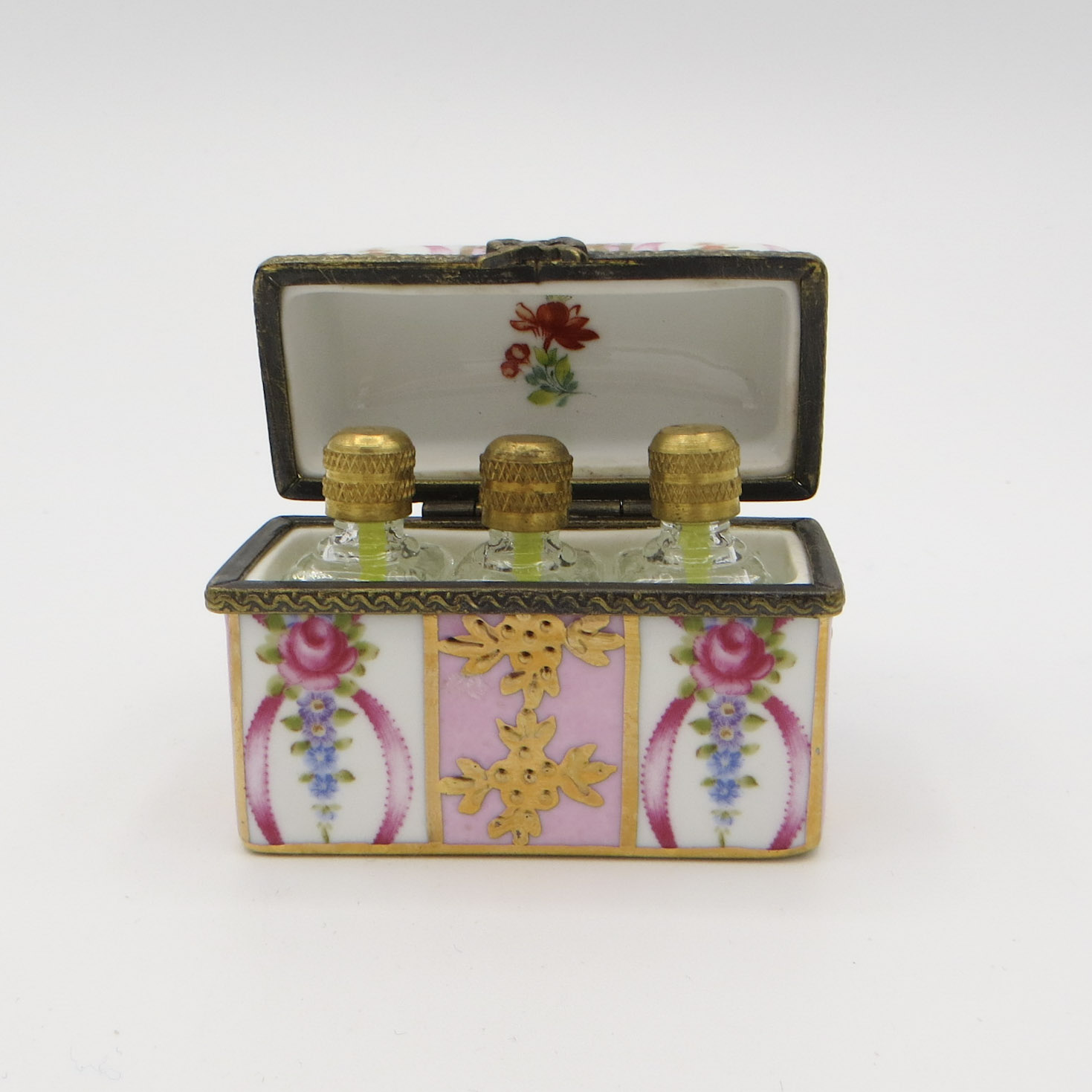 Limoges Dresser Box & Scent Bottles
