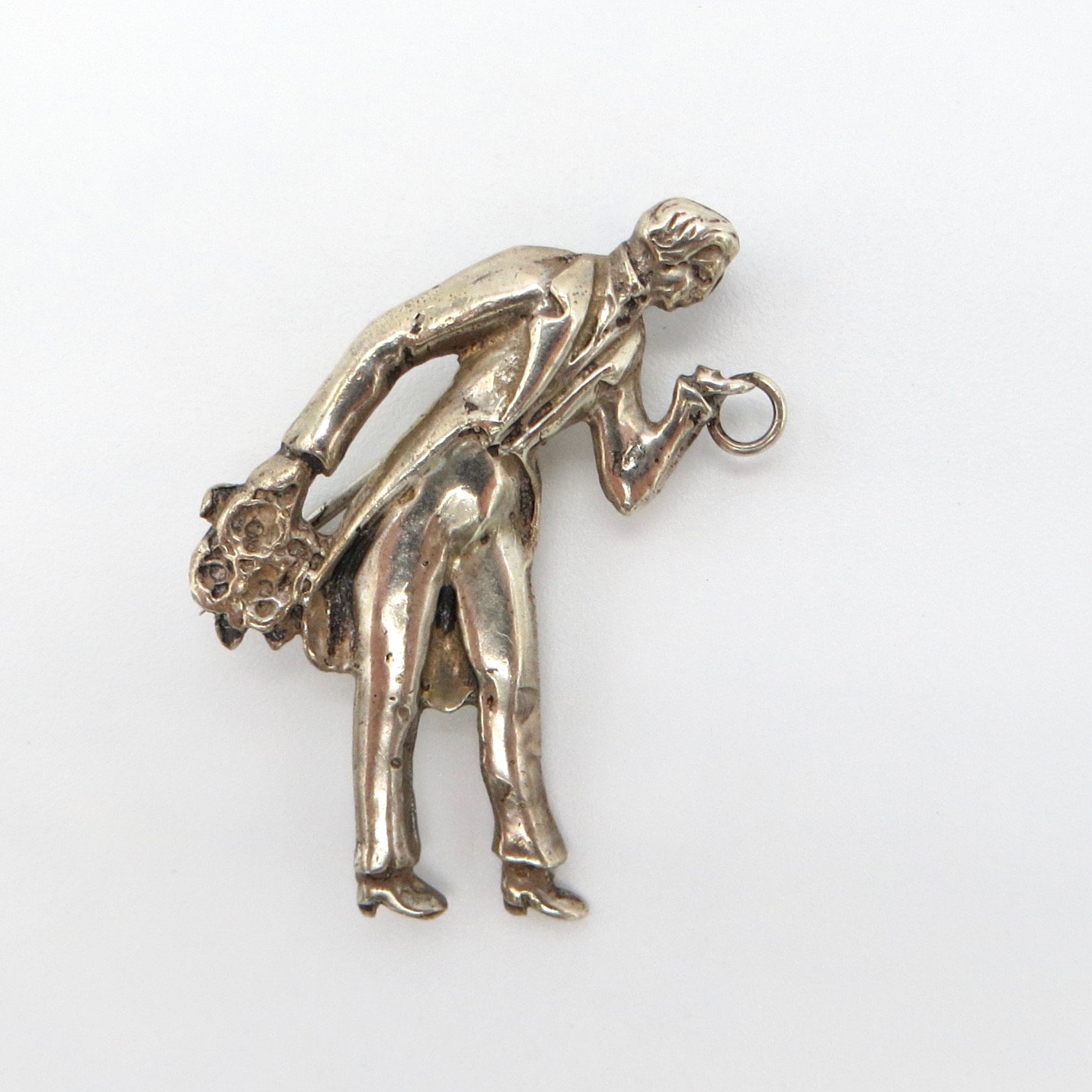 Silver Suitor Brooch