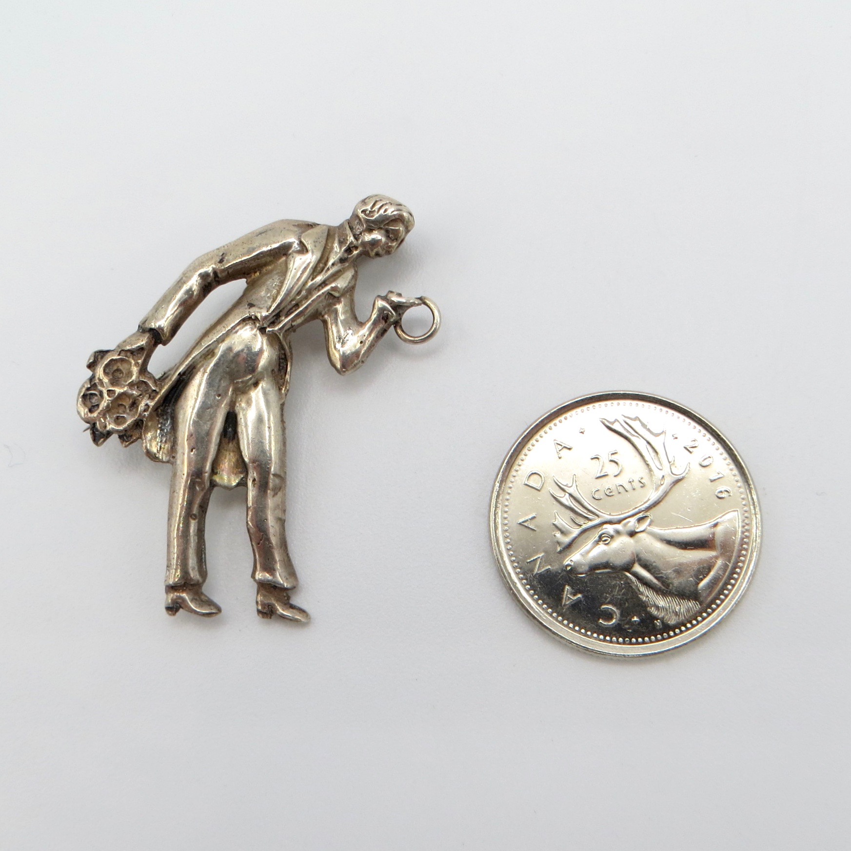 Silver Suitor Brooch