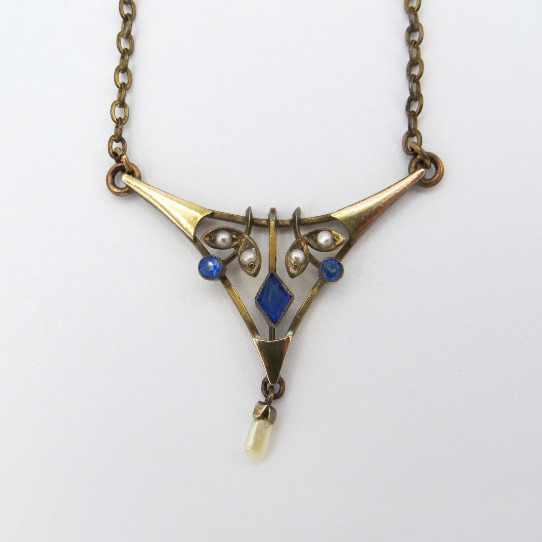 Victorian Triangle Necklace