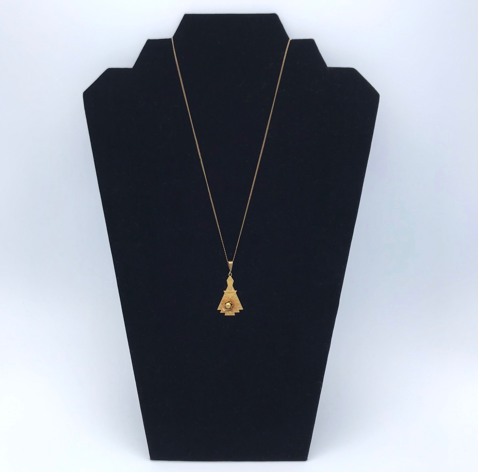Geometric Rose Necklace