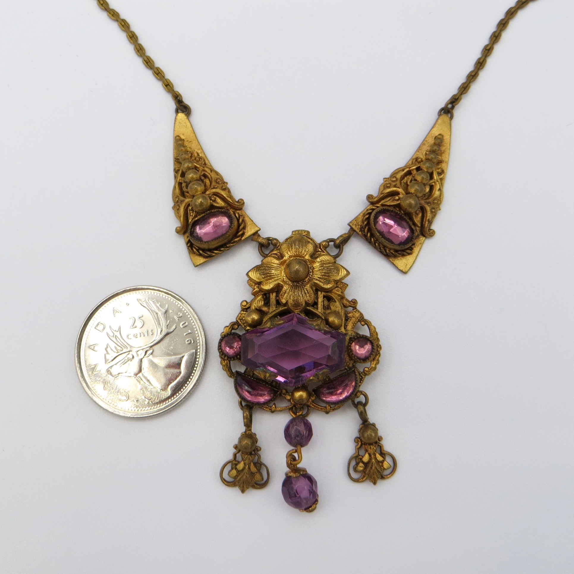 Victorian Floral Motif Necklace
