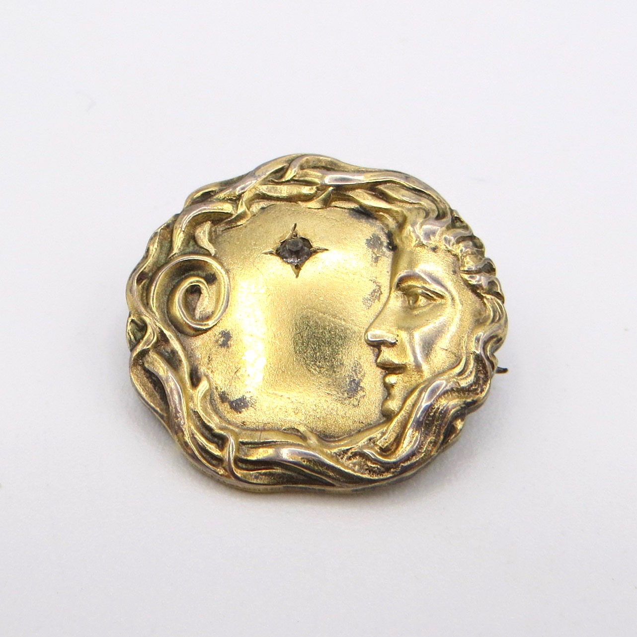 Foster & Bailey Moon Brooch